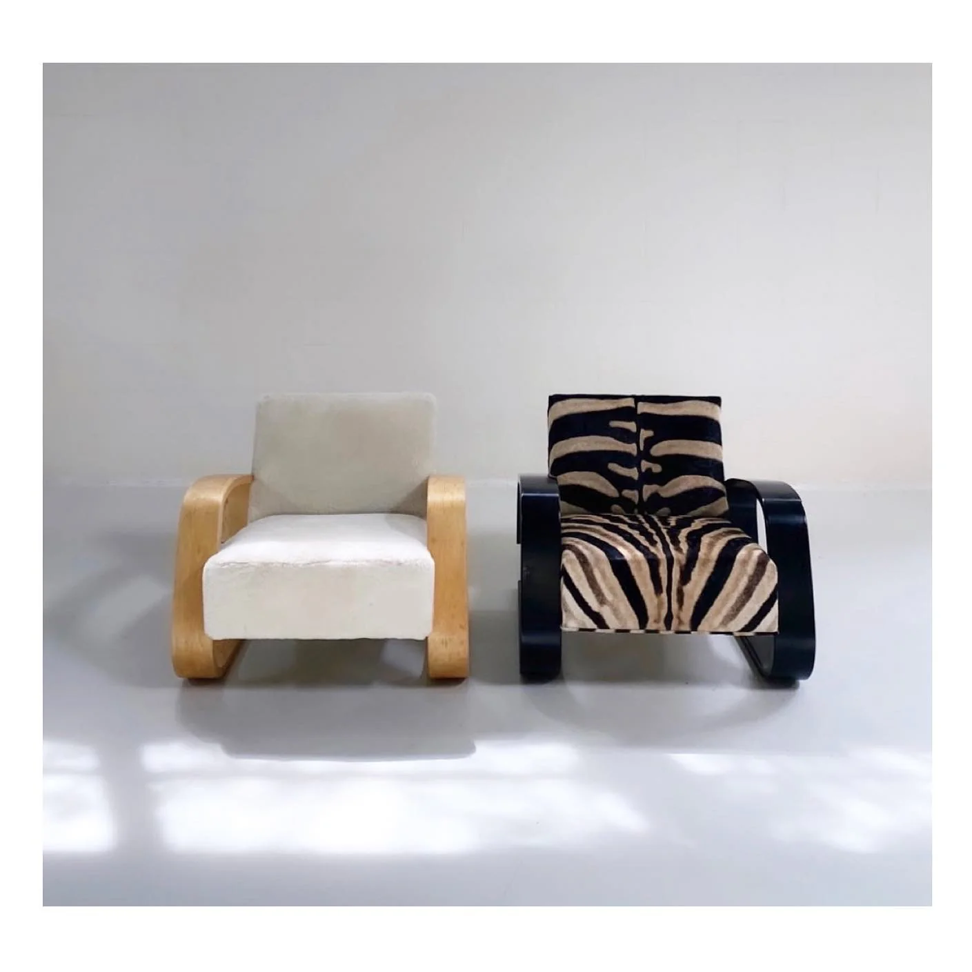 Model 400 "Tank" Lounge Chair in Shearling - Image 10