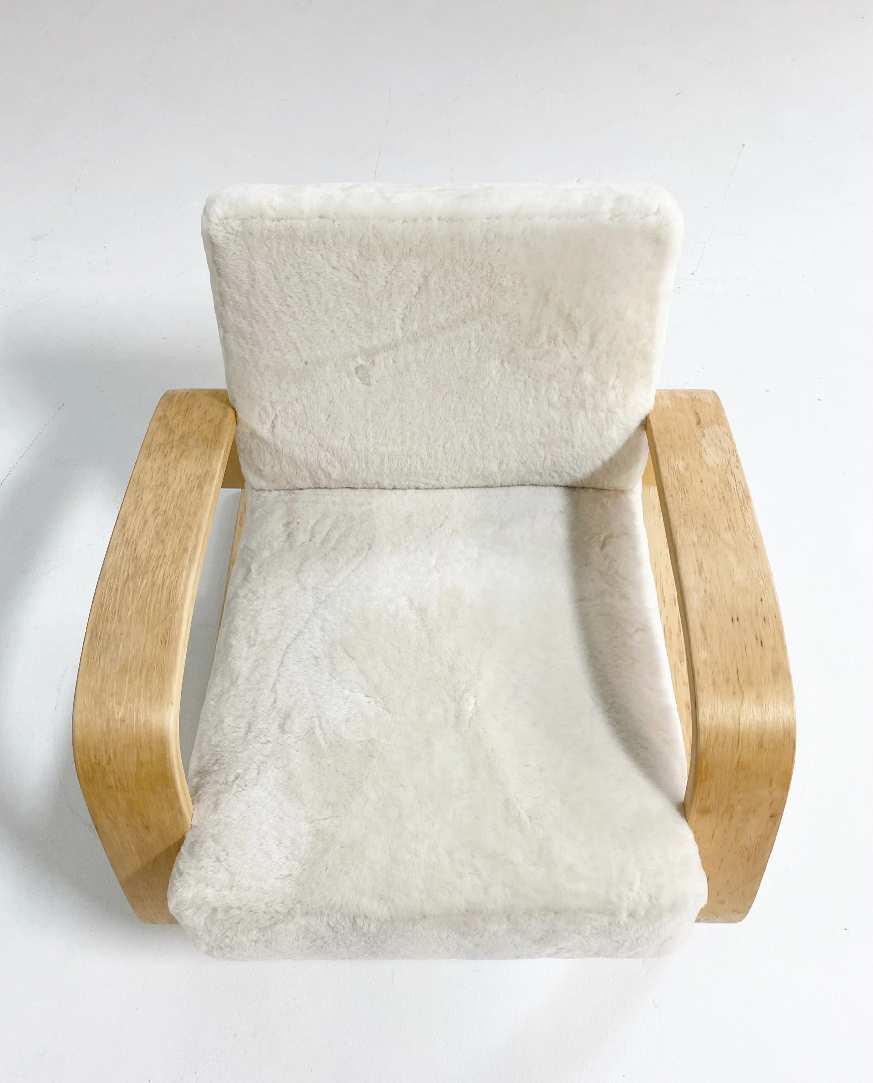 Model 400 "Tank" Lounge Chair in Shearling - Image 7