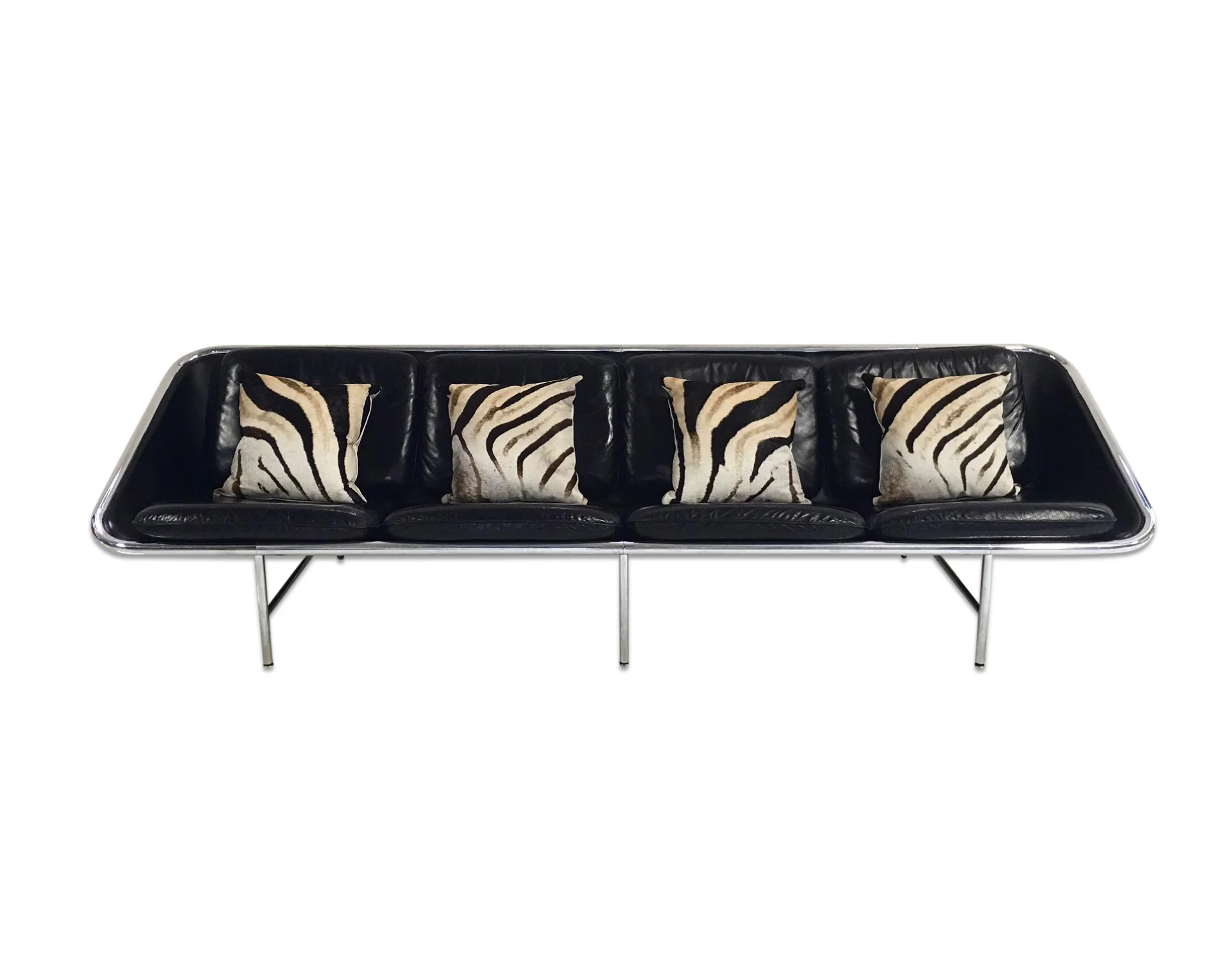 Model 6833 Sling Sofa with Zebra Pillows - Image 6