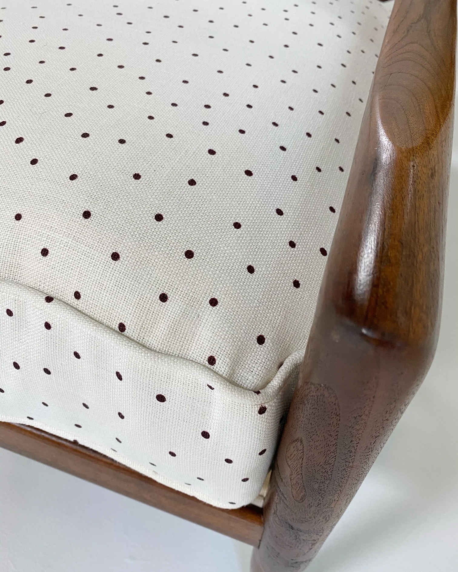 Model 834-C Lounge Chairs in Rose Uniacke Linen, ONE AVAILABLE - Image 7