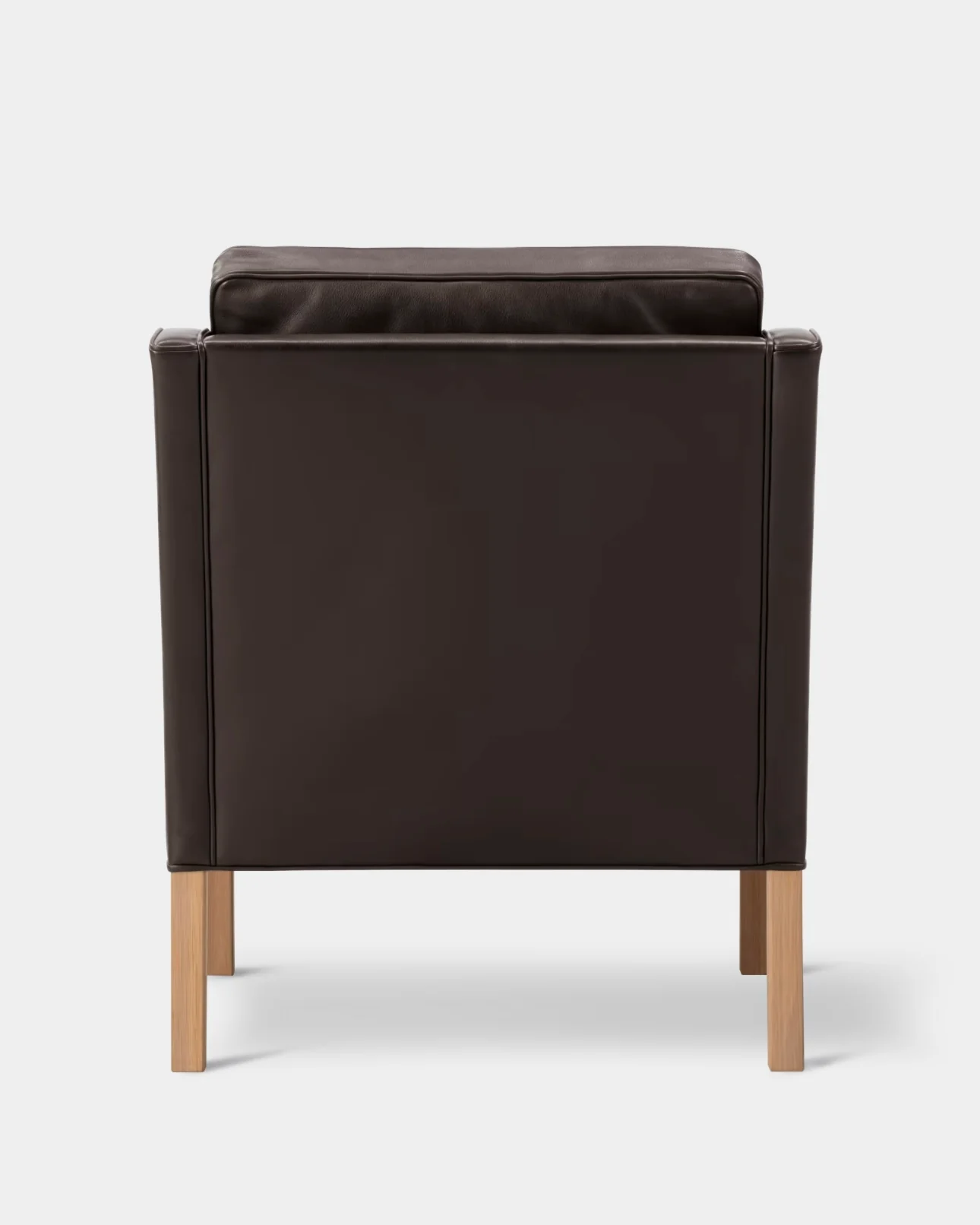 Mogensen 2207 Club Chair | Mocca Leather and Oiled Oak - Image 3