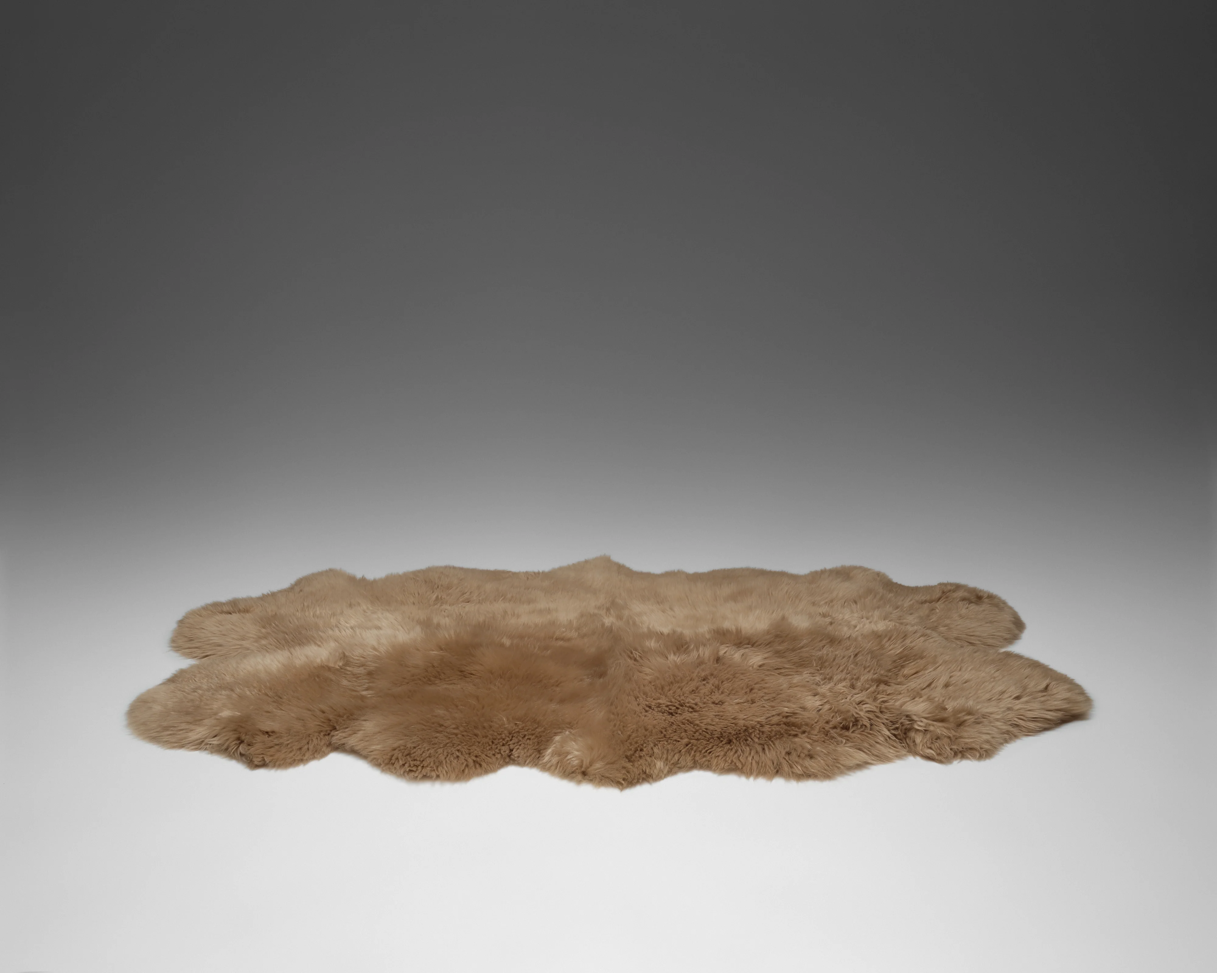 New Zealand Sheepskin Quad Rug - Tan - Image 3