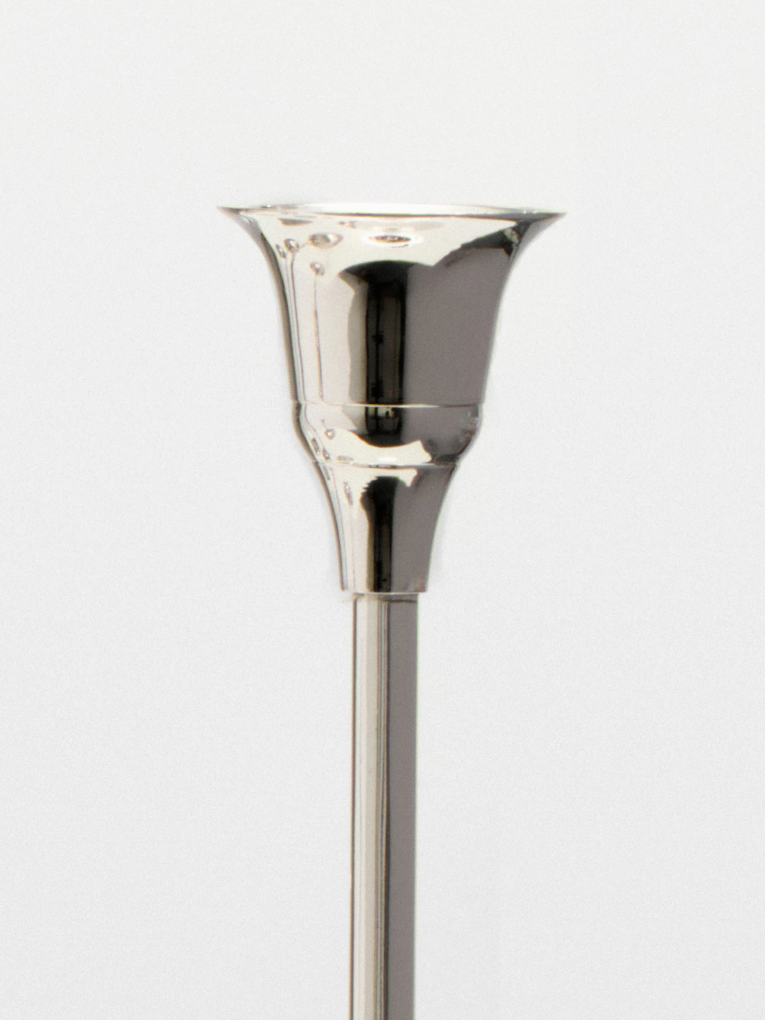 Candlesticks of Various Sizes, Set of 7 - Nickel - Image 3