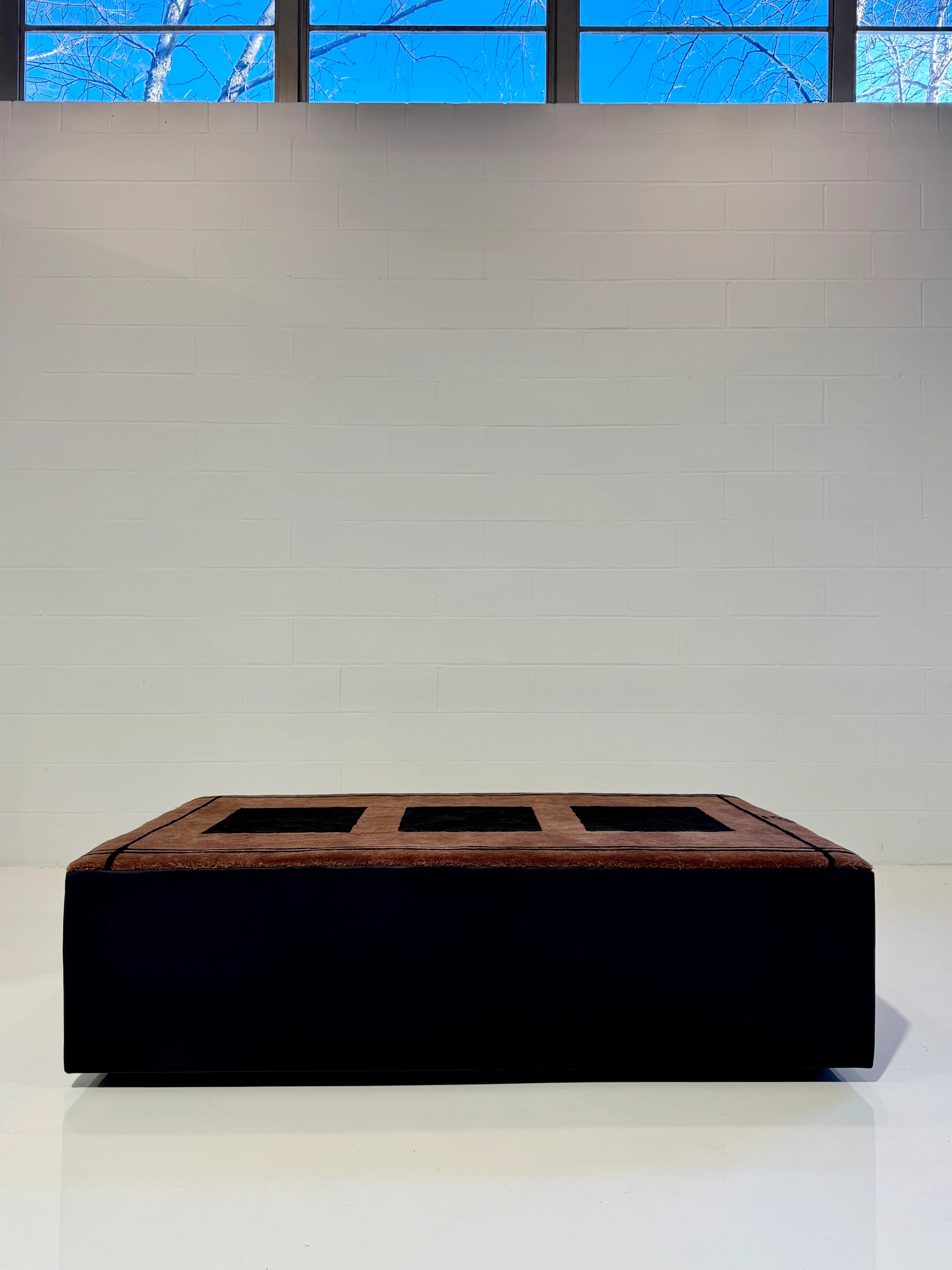 One-of-a-Kind Forsyth Ottoman with Zouzou Rug - Image 5