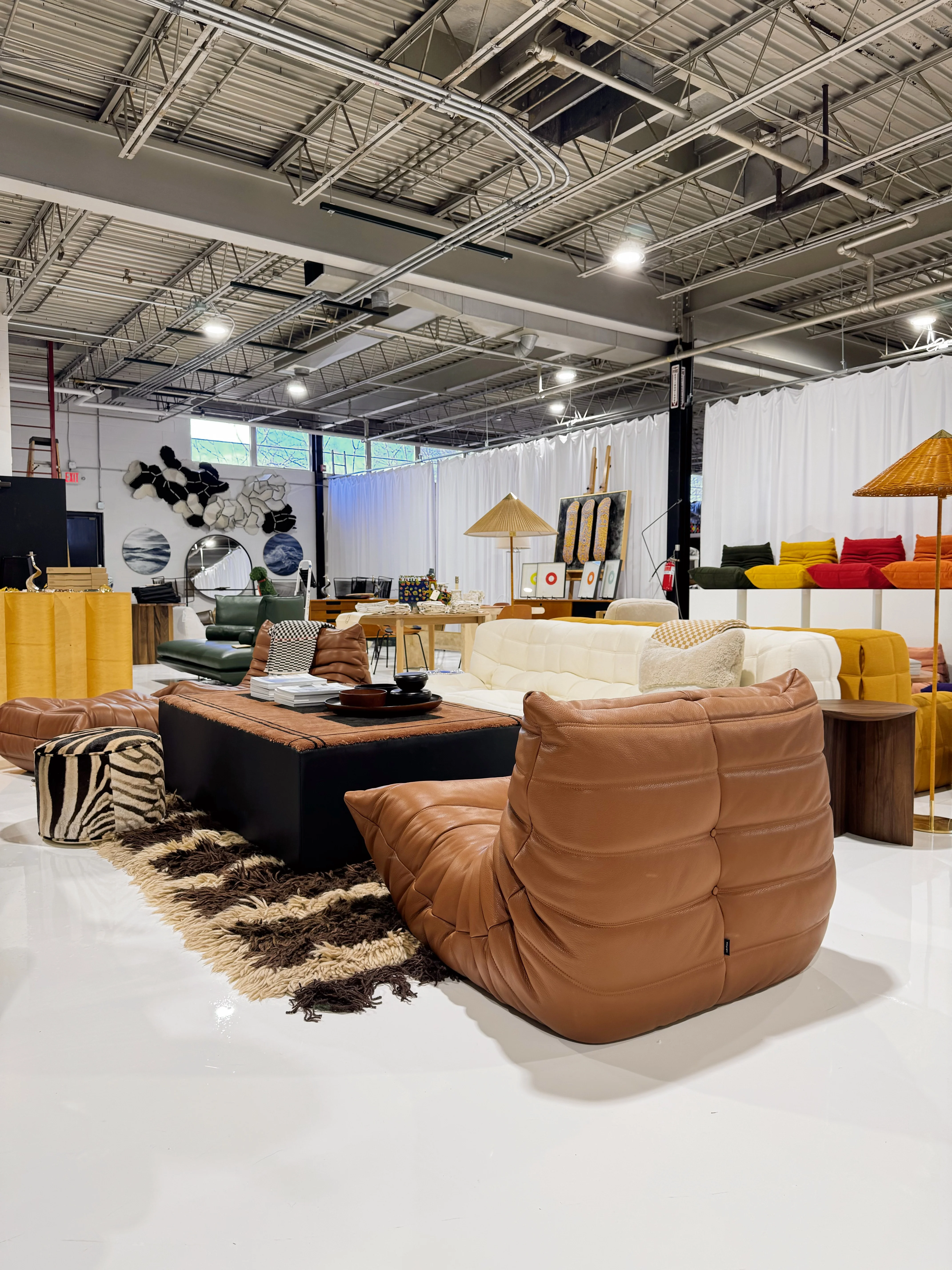 One-of-a-Kind Forsyth Ottoman with Zouzou Rug - Image 6