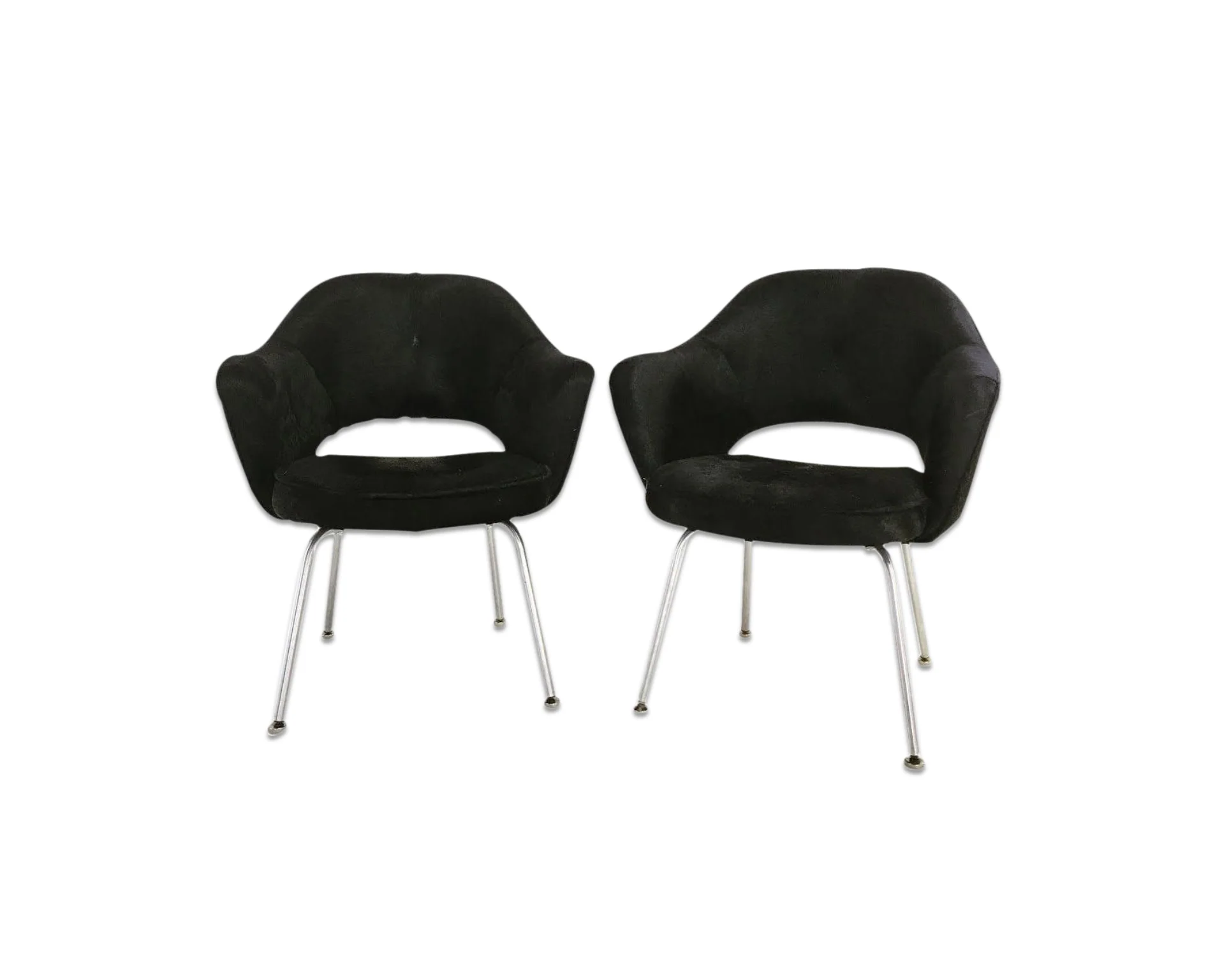 Executive Armchairs in Brazilian Cowhide, pair - Image 7