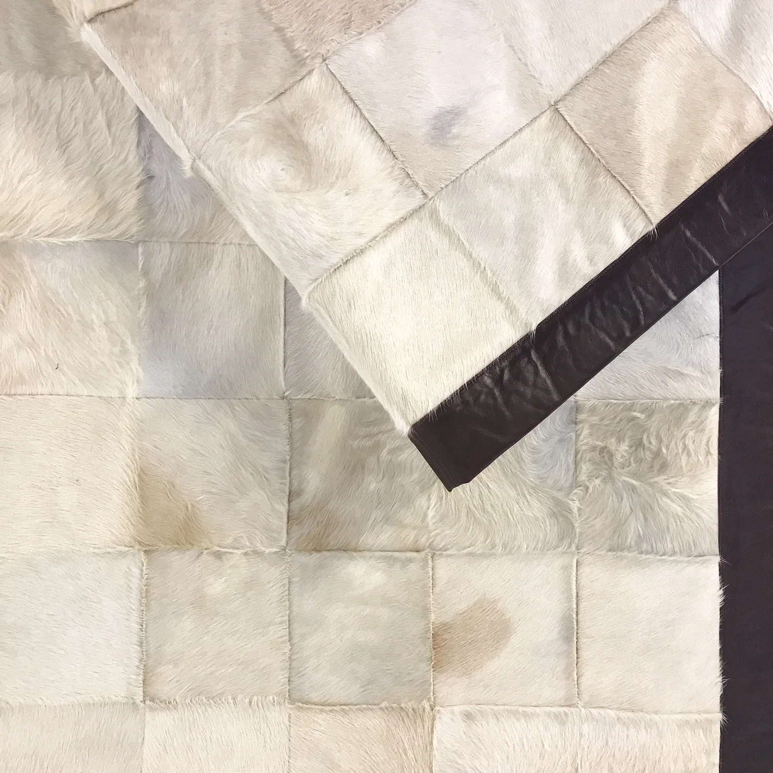 Bespoke Cowhide Patchwork Rug - Image 4