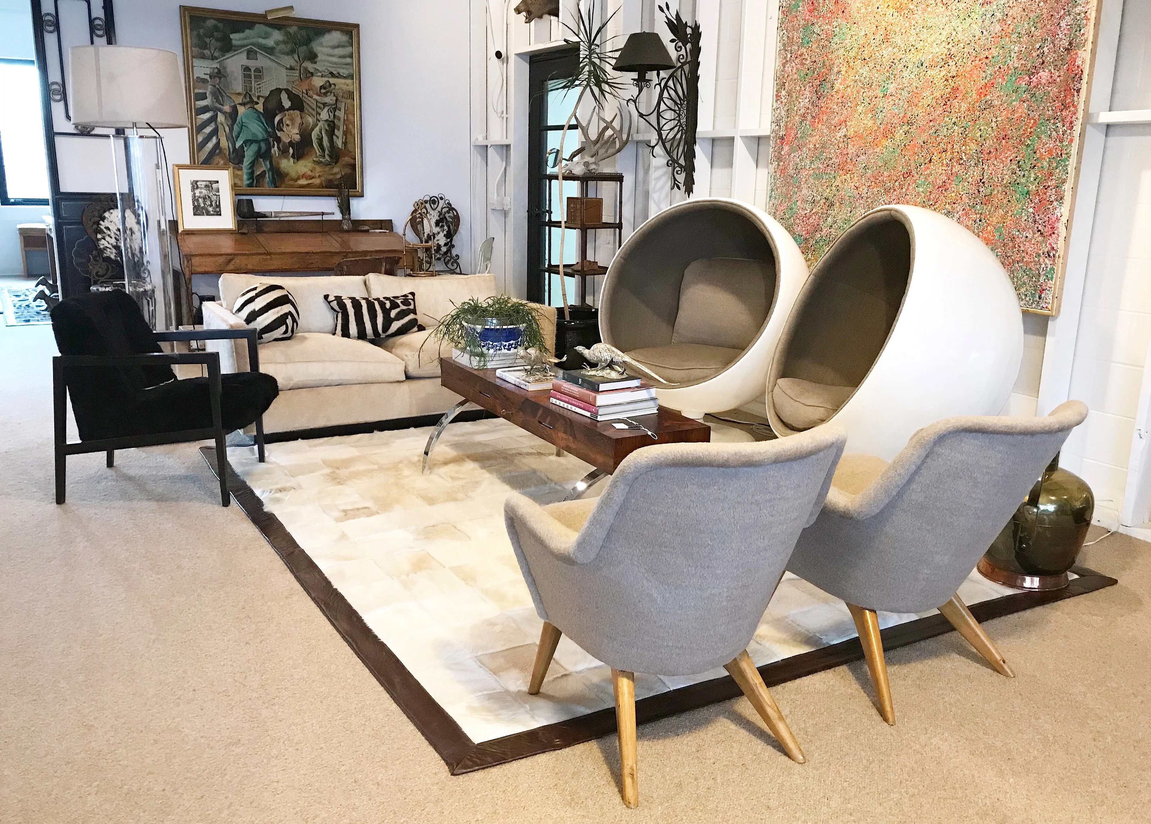 Bespoke Cowhide Patchwork Rug - Image 7