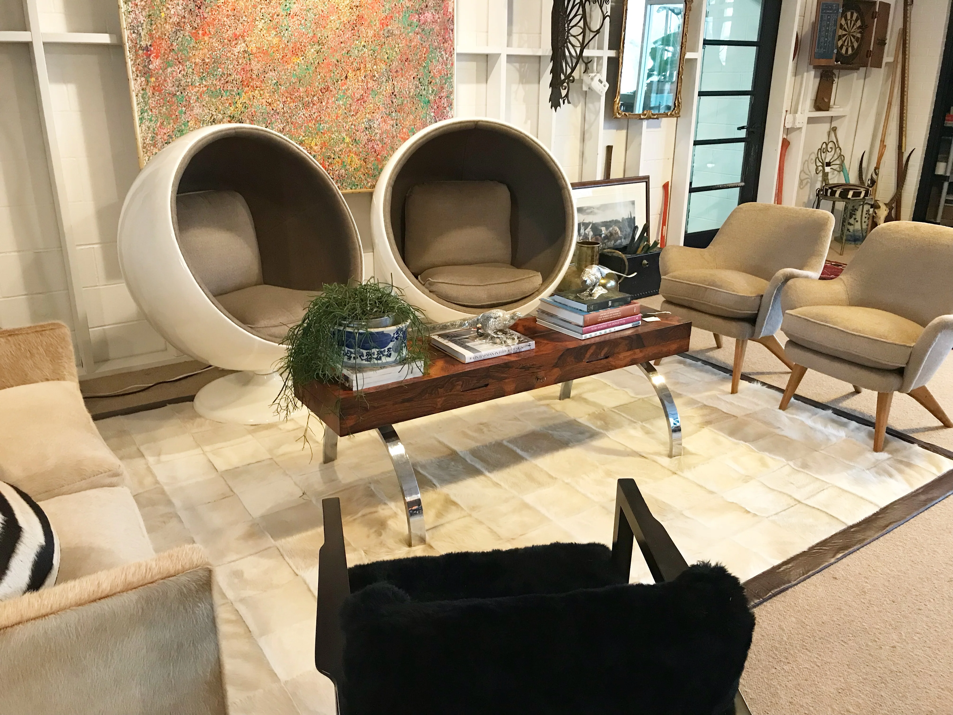 Bespoke Cowhide Patchwork Rug - Image 8