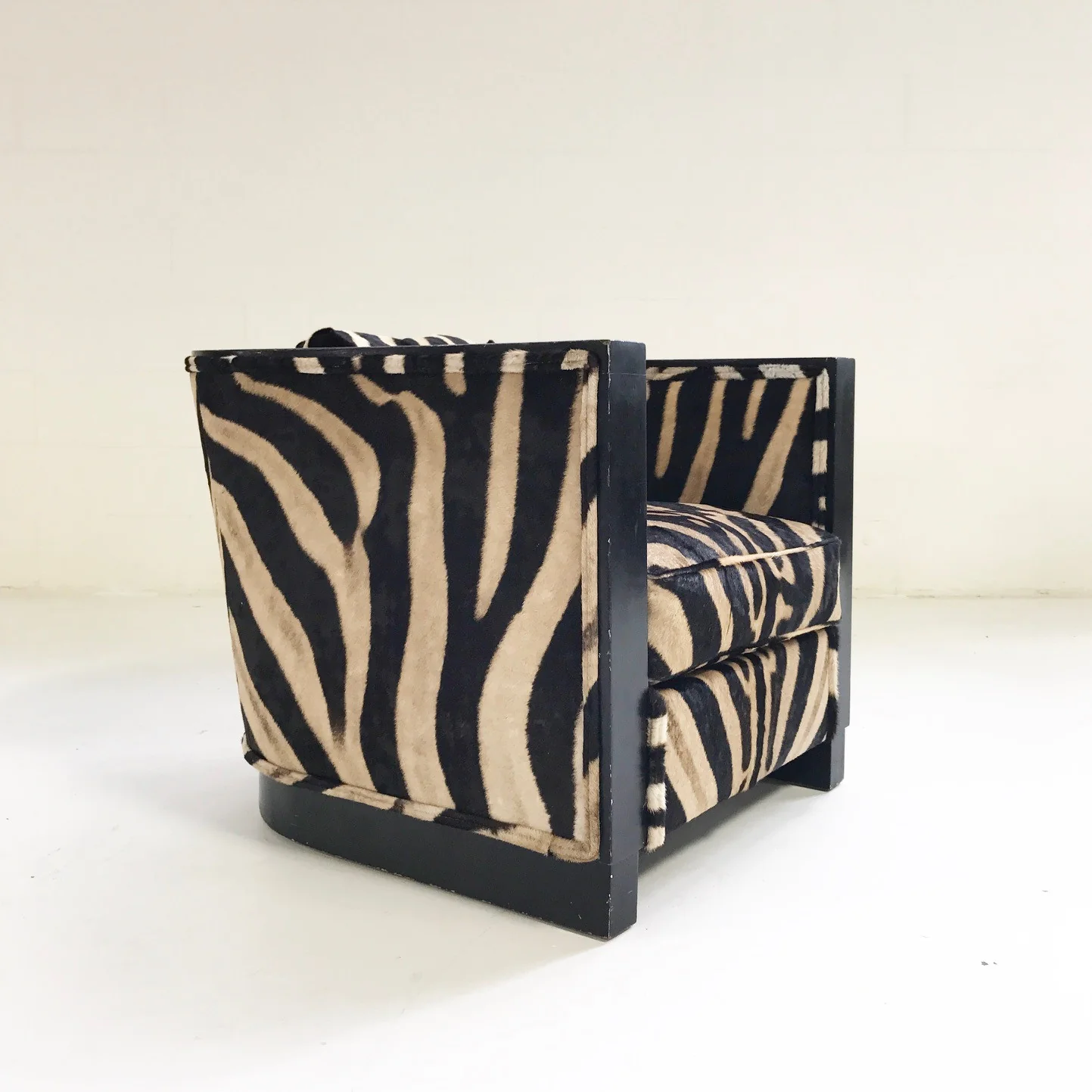 Lounge Chair in Zebra Hide - Image 4