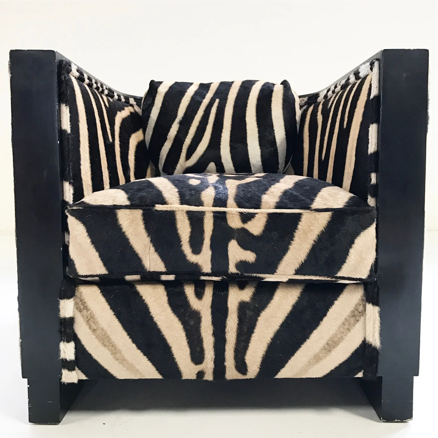 Lounge Chair in Zebra Hide - Image 5