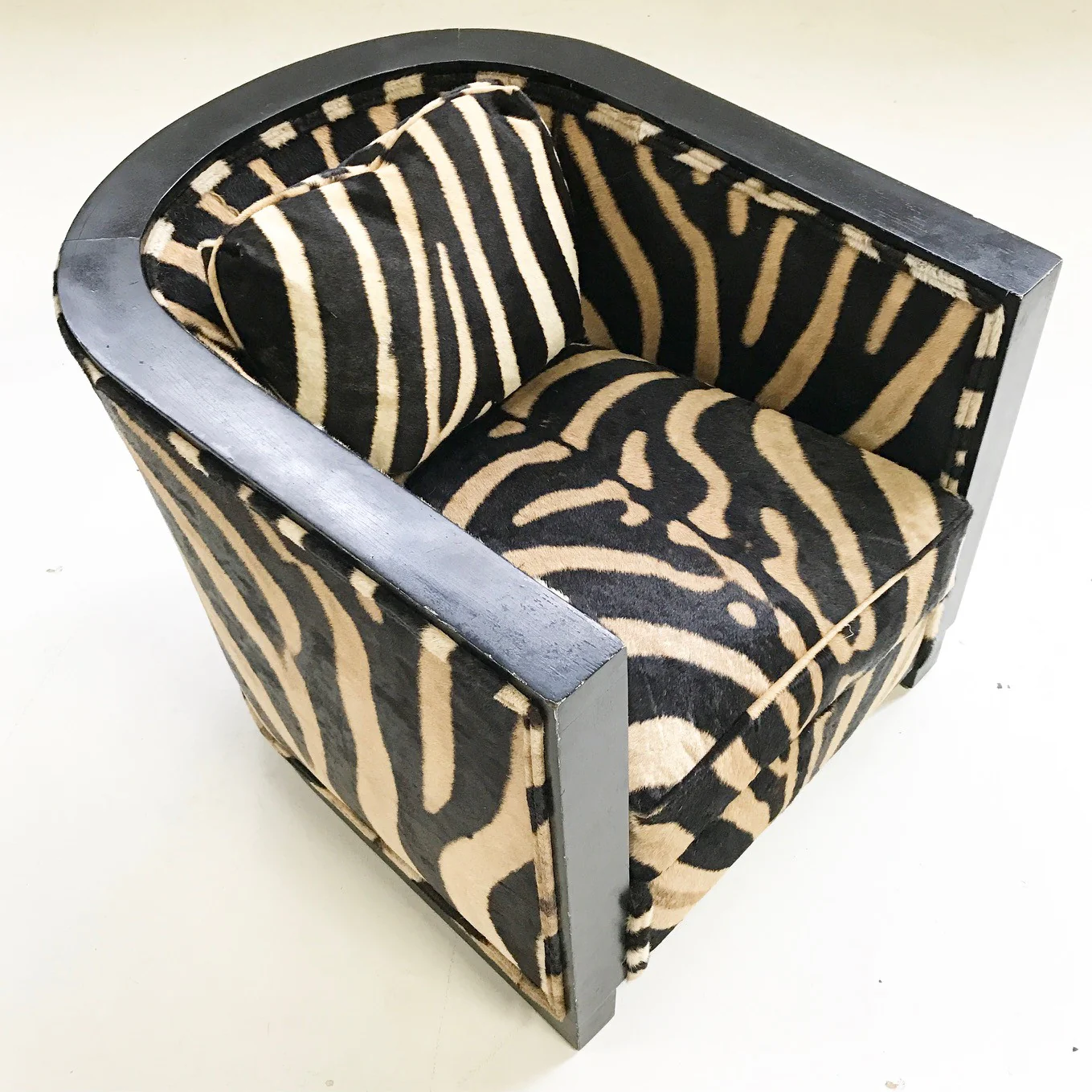 Lounge Chair in Zebra Hide - Image 6