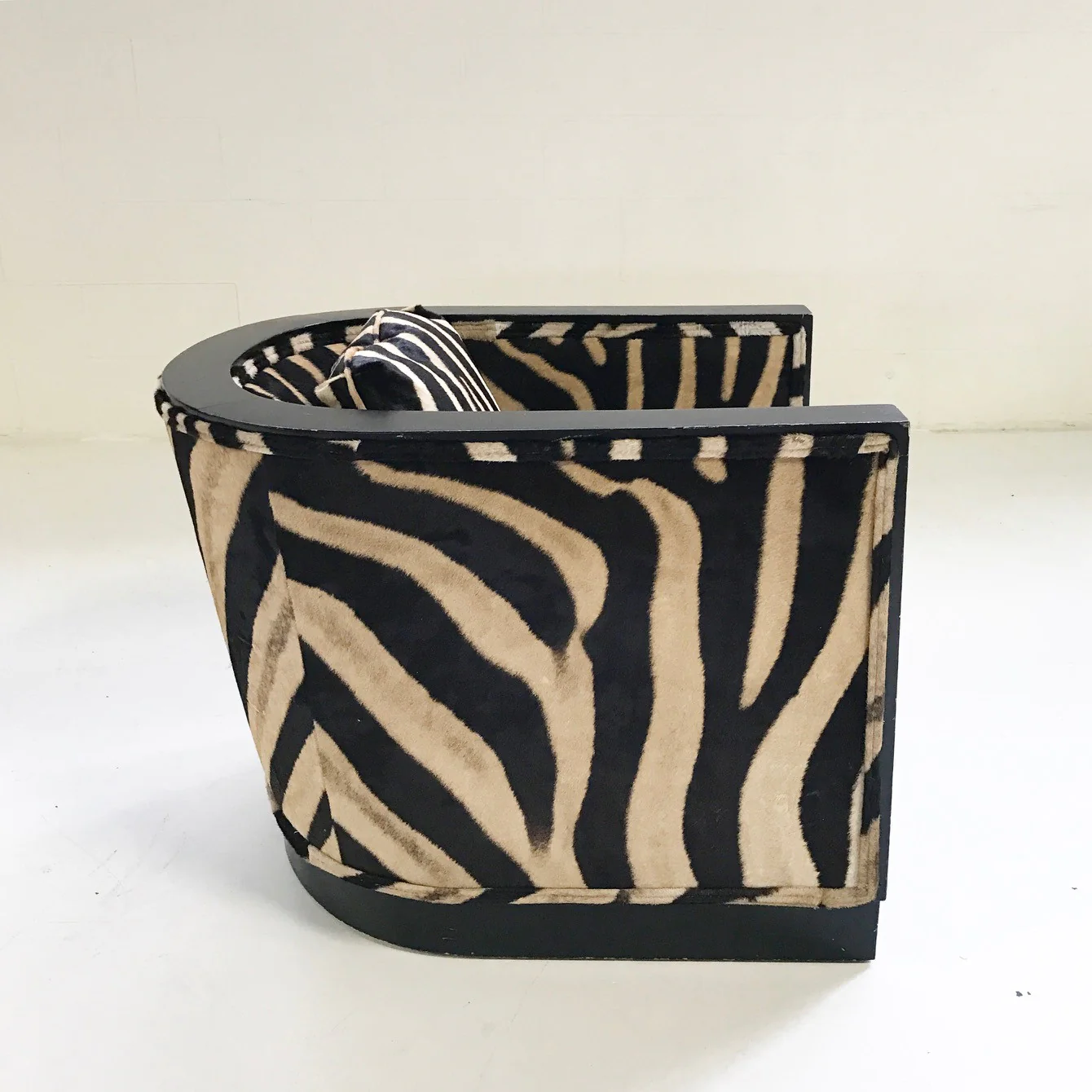 Lounge Chair in Zebra Hide - Image 7