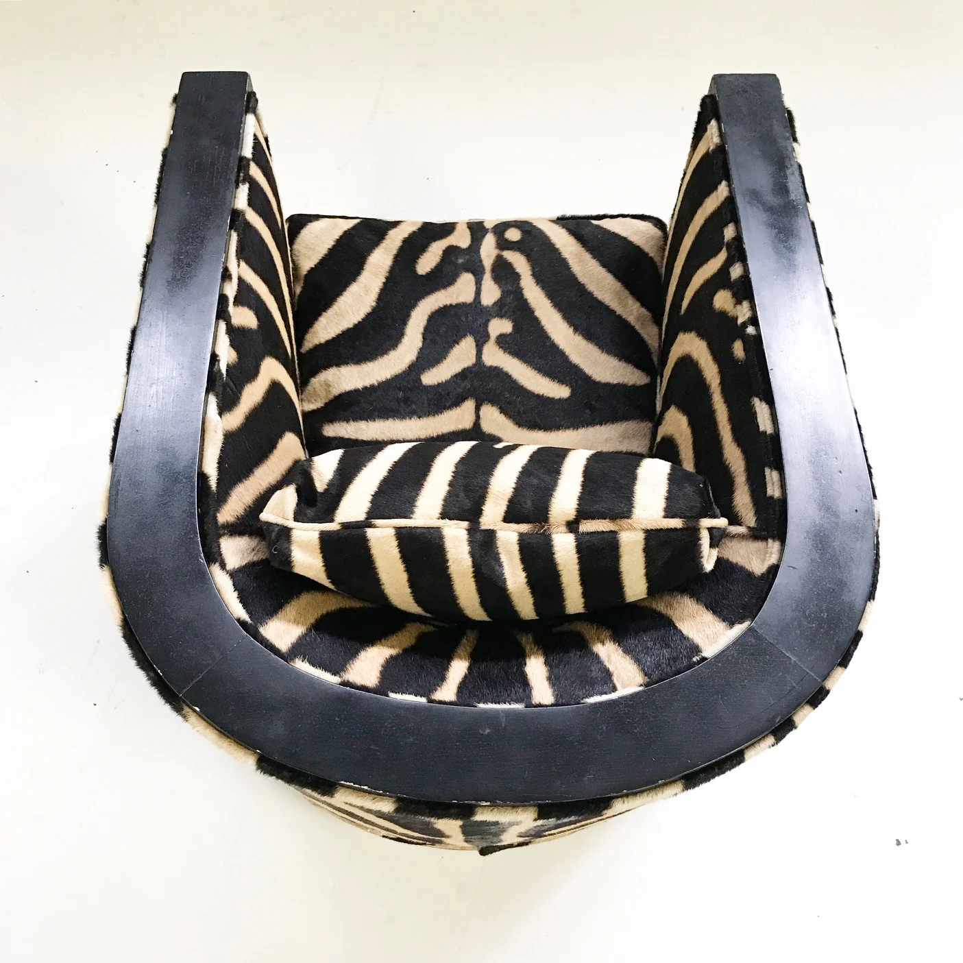 Lounge Chair in Zebra Hide - Image 9