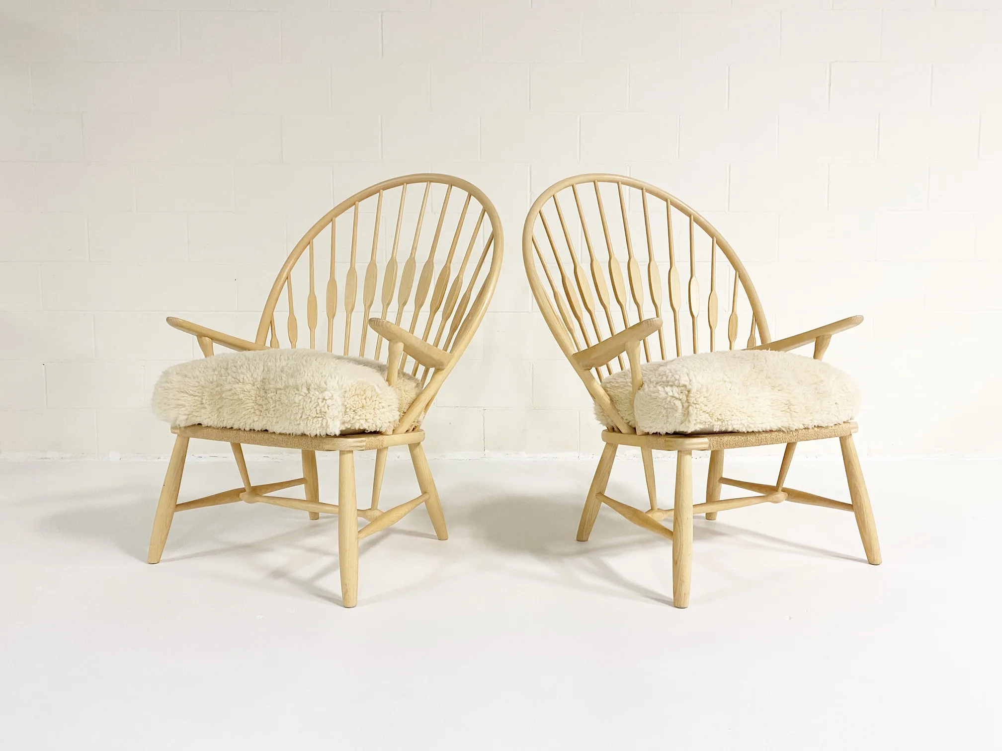 Peacock Lounge Chairs, pair - Image 6