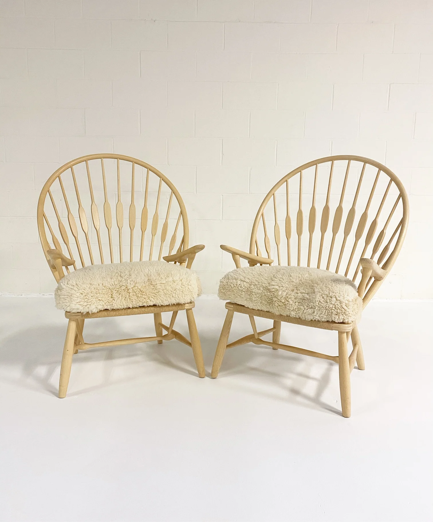 Peacock Lounge Chairs, pair - Image 7
