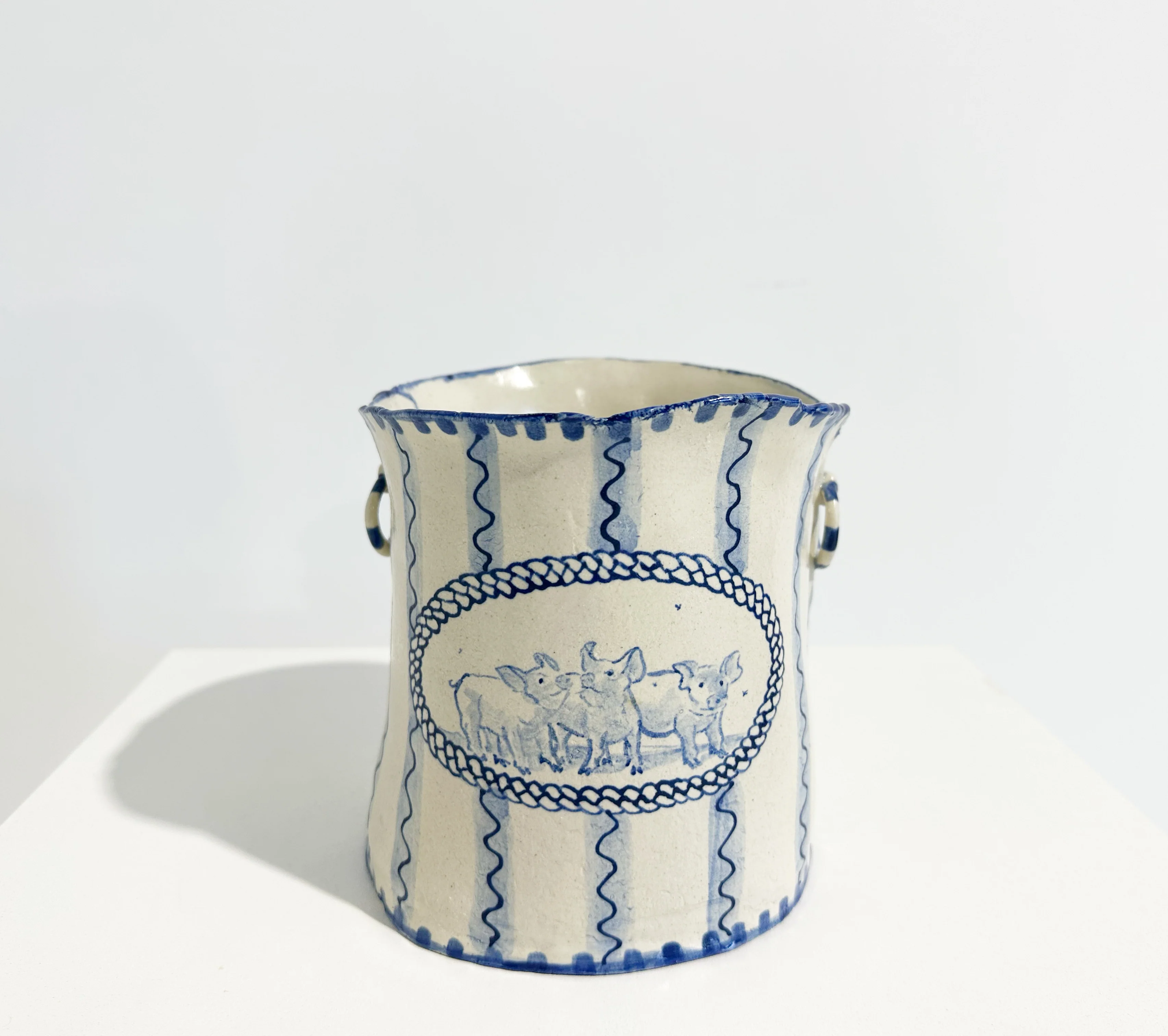 Pig Pastoral Vase - Image 4