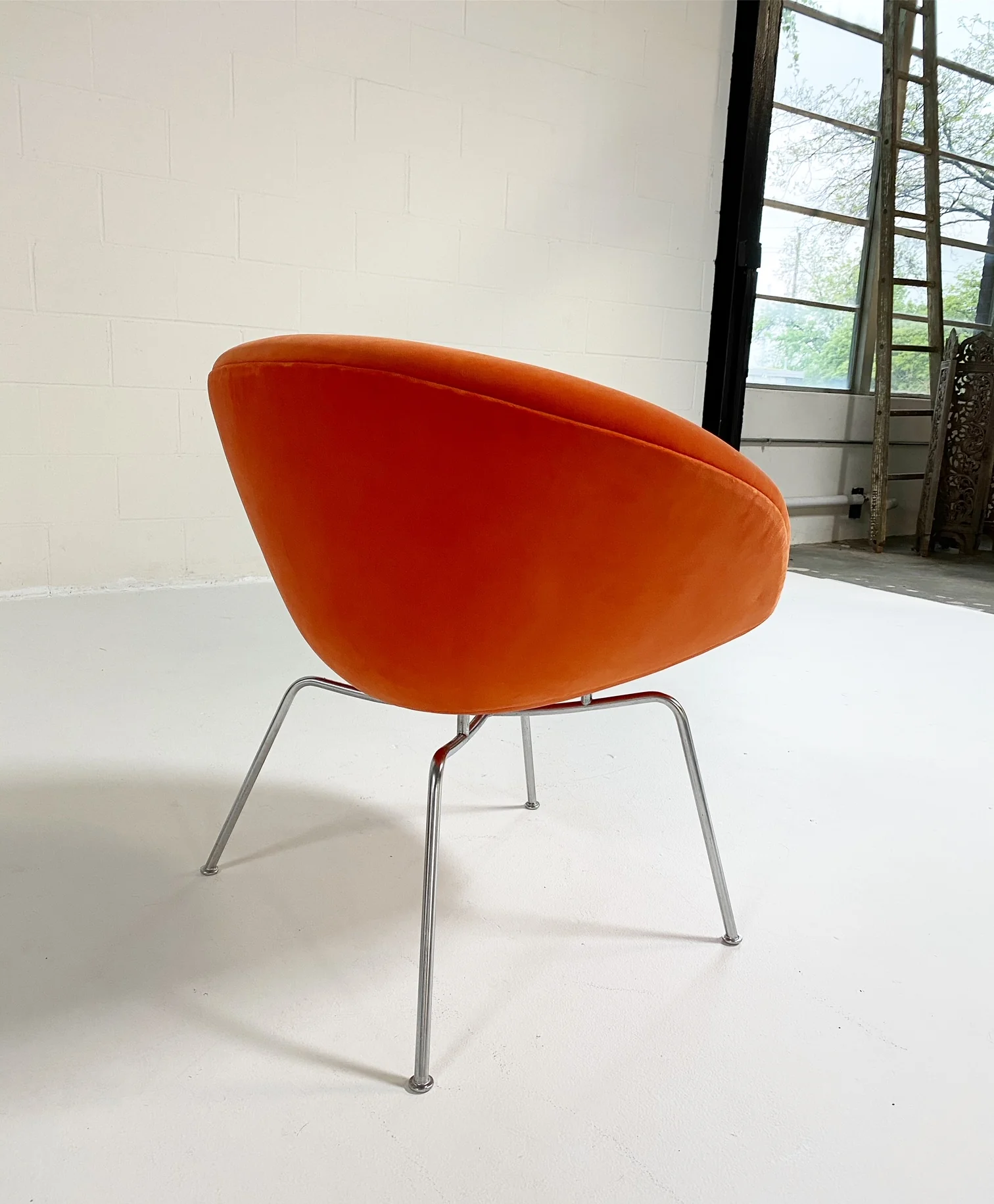 Pot Chair in Loro Piana Velvet - Image 3