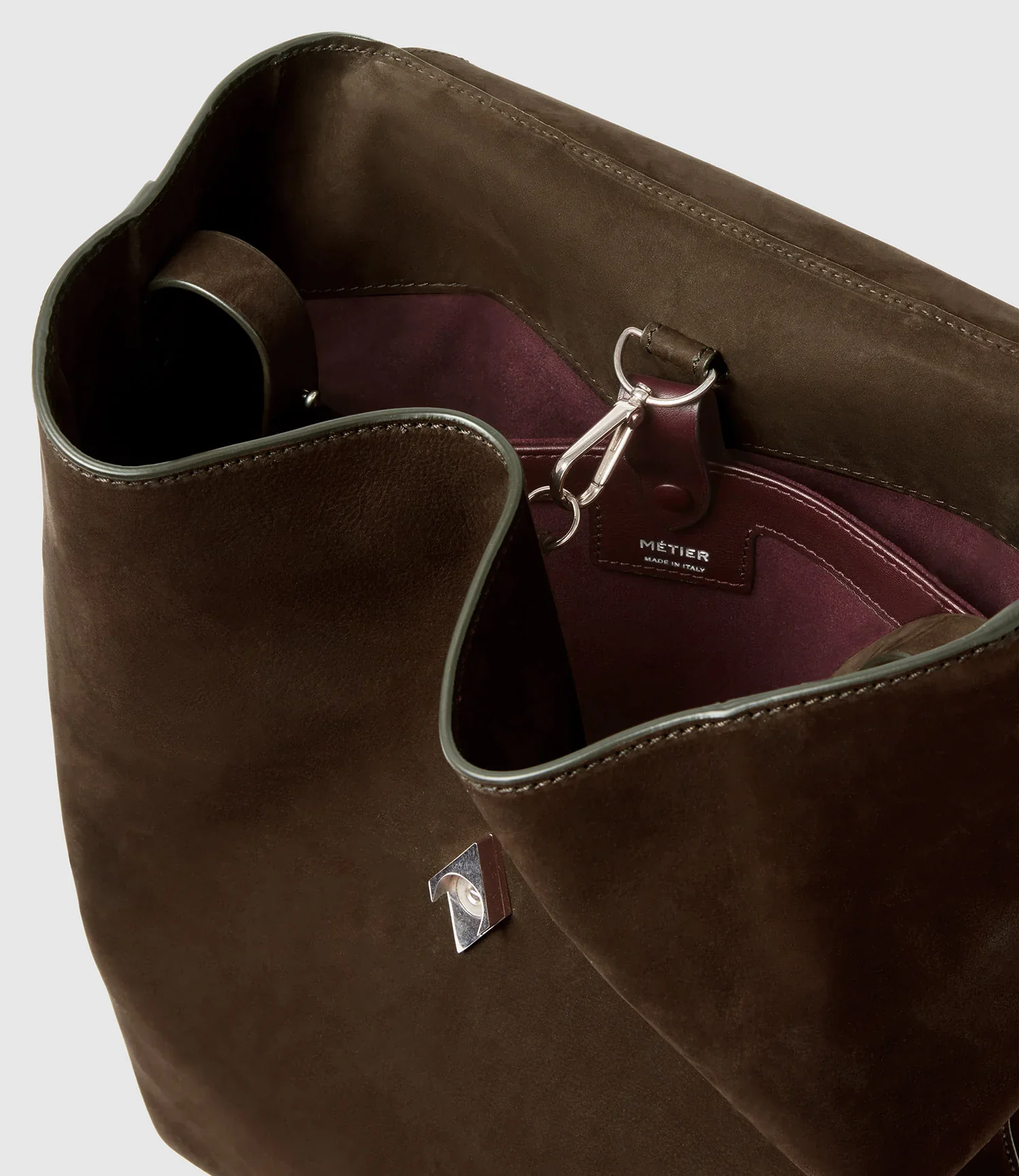 Edge Backpack in Nubuck Chocolate - Image 3