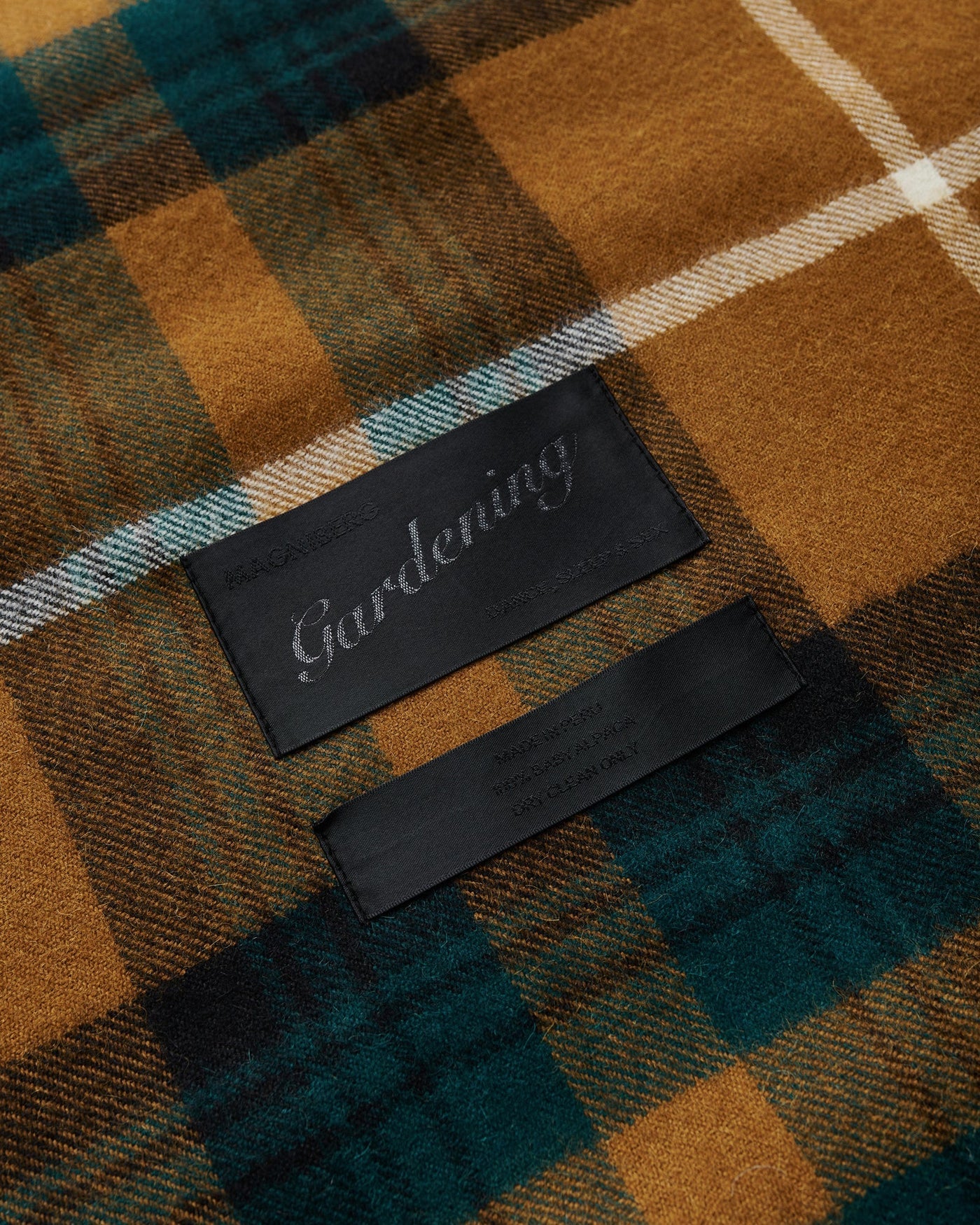Queen Blanket, Camel Tartan - Image 5