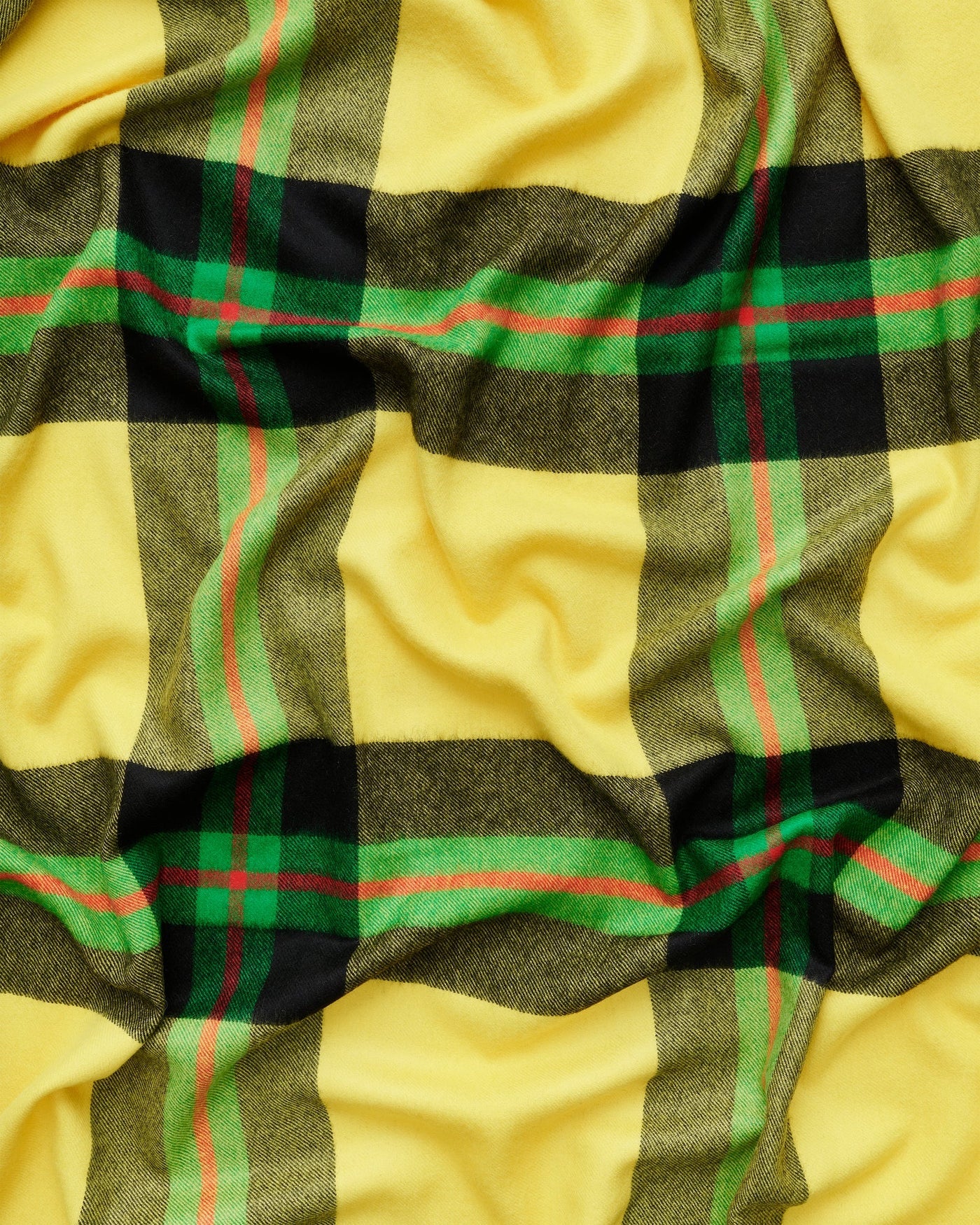 Queen Blanket, Field Yellow Tartan - Image 3