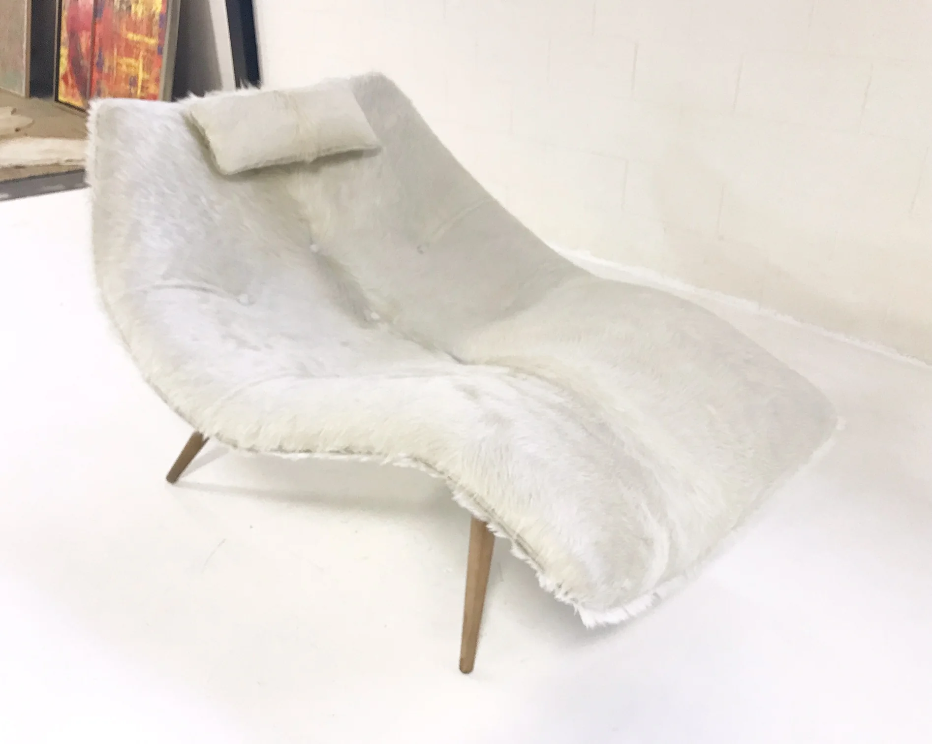 1828 C Chaise Lounge in Brazilian Cowhide - Image 7