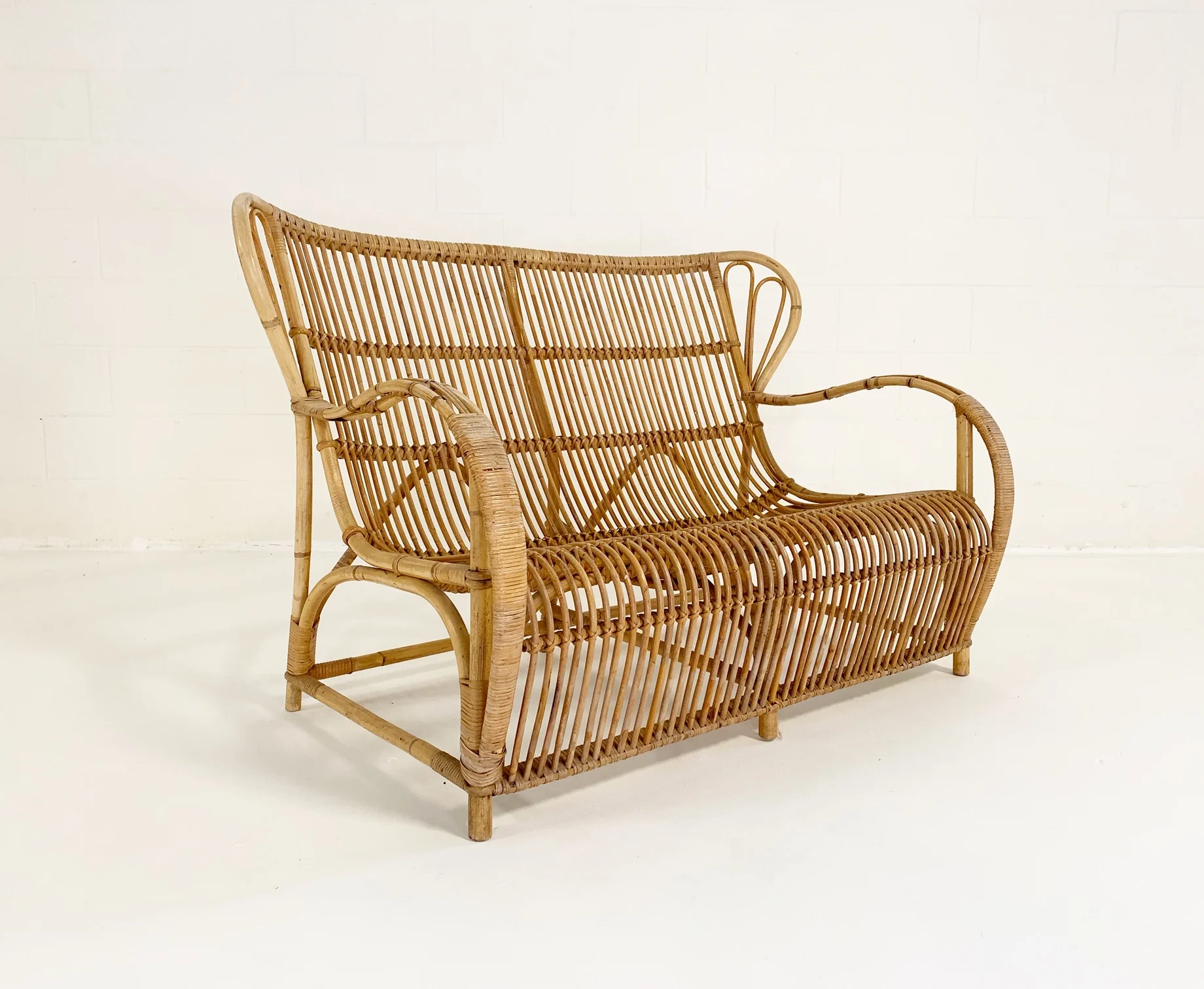 Rattan Settee