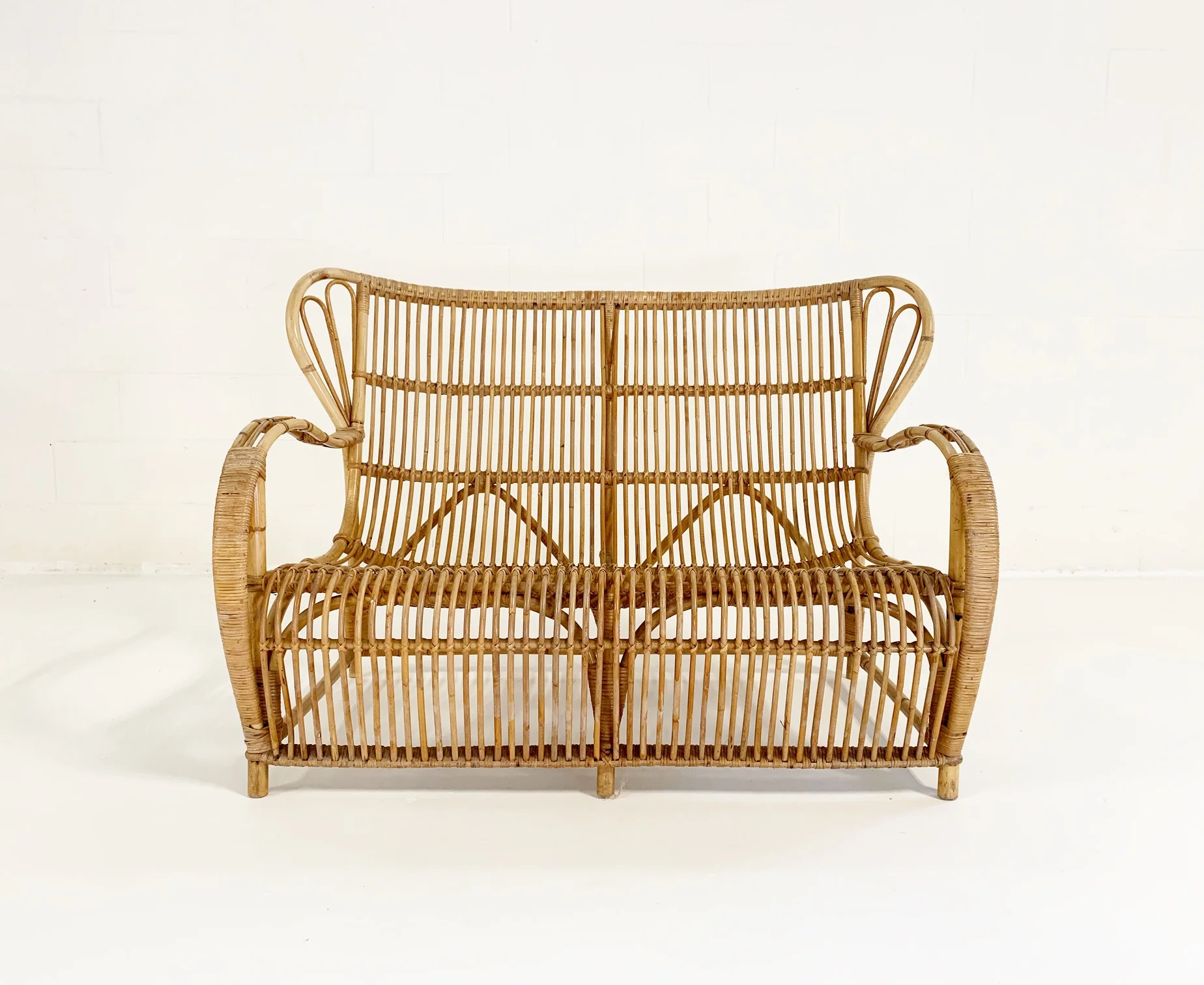 Rattan Settee - Image 2