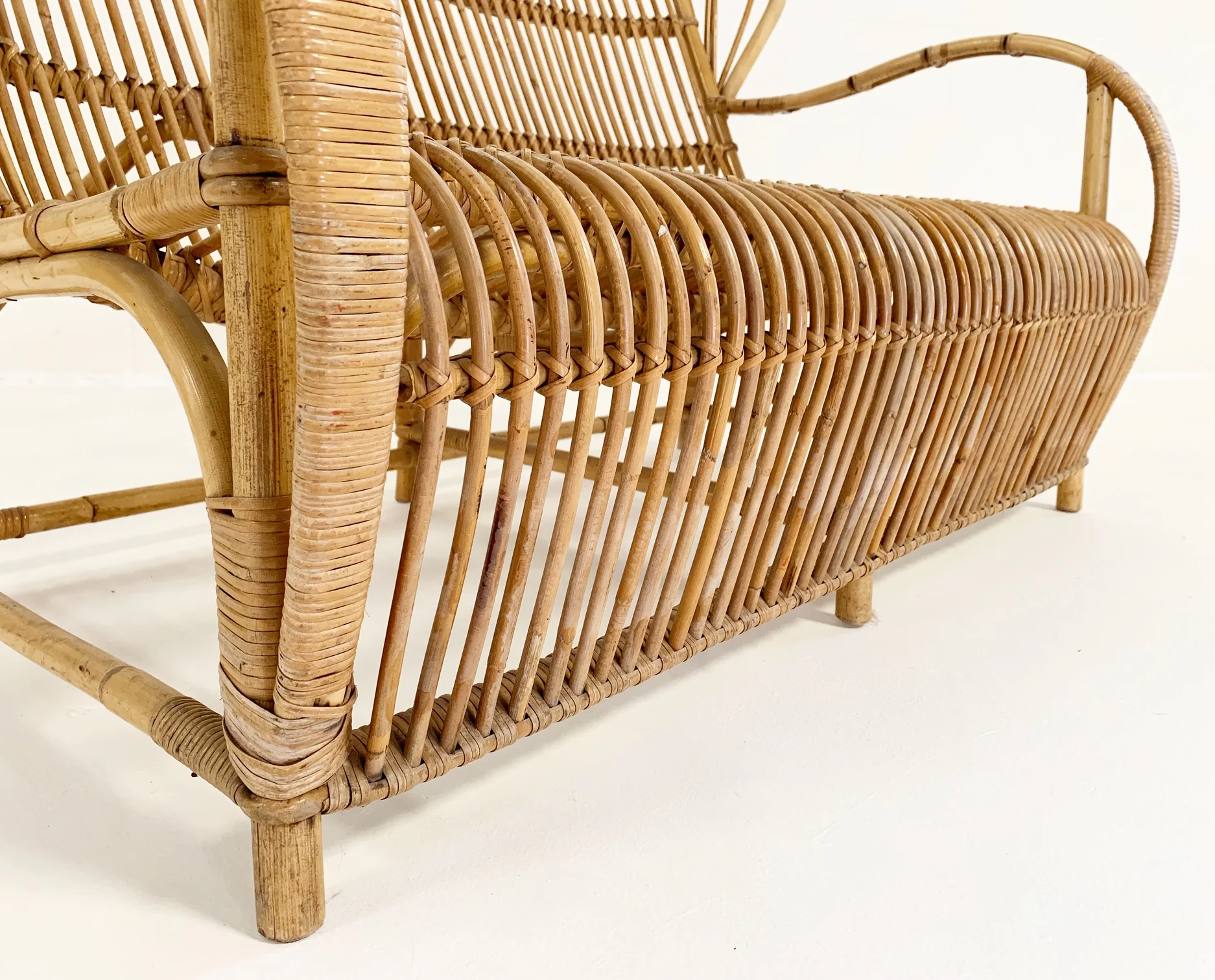 Rattan Settee - Image 3