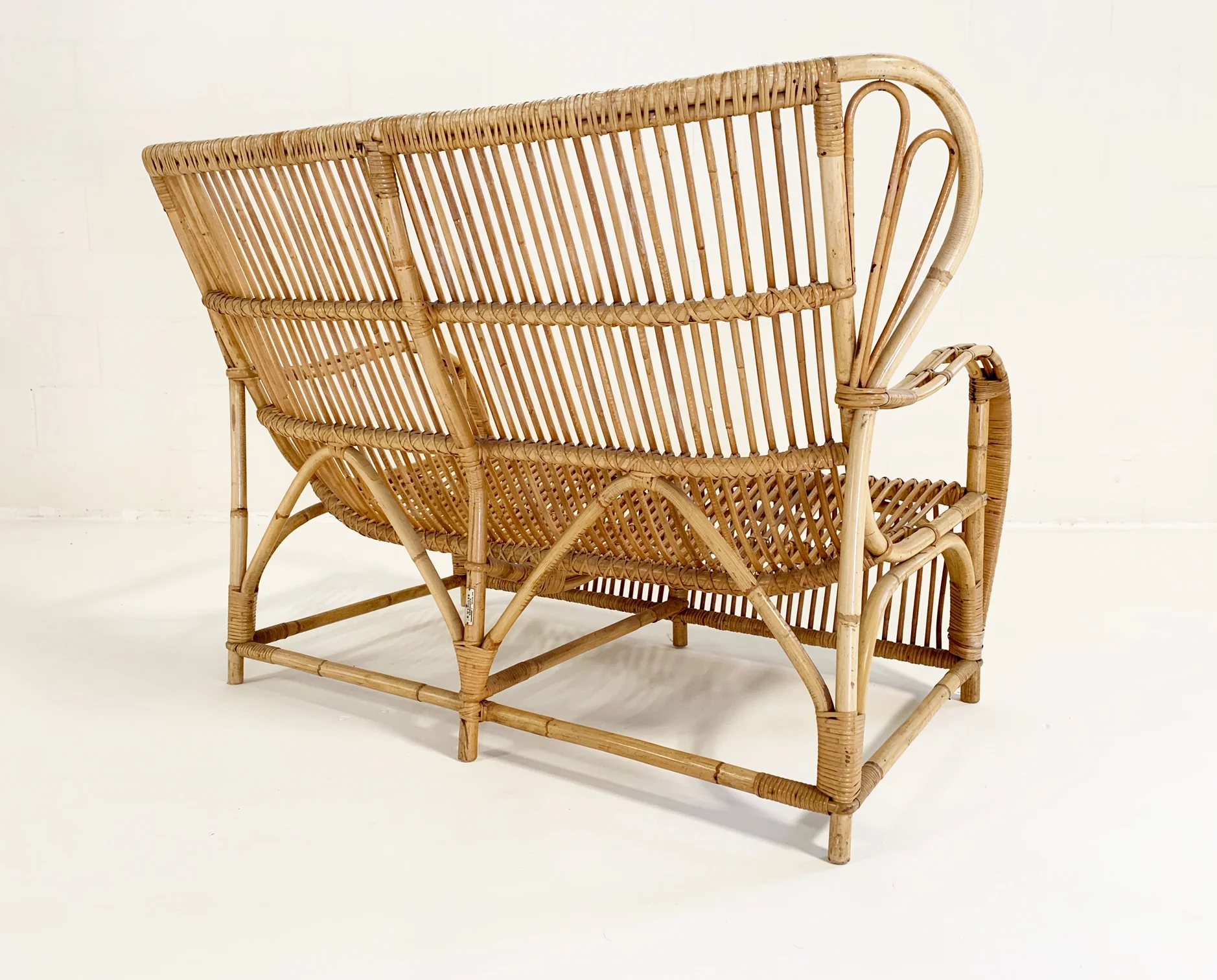 Rattan Settee - Image 4
