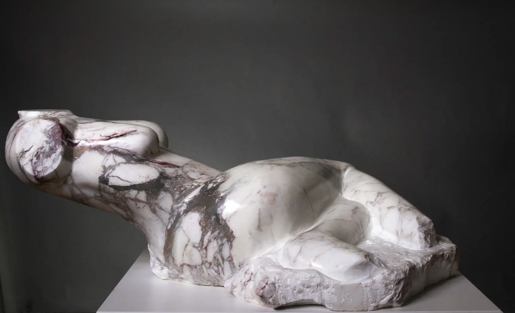 Reclining Female Torso, Calacutta Viola Marble