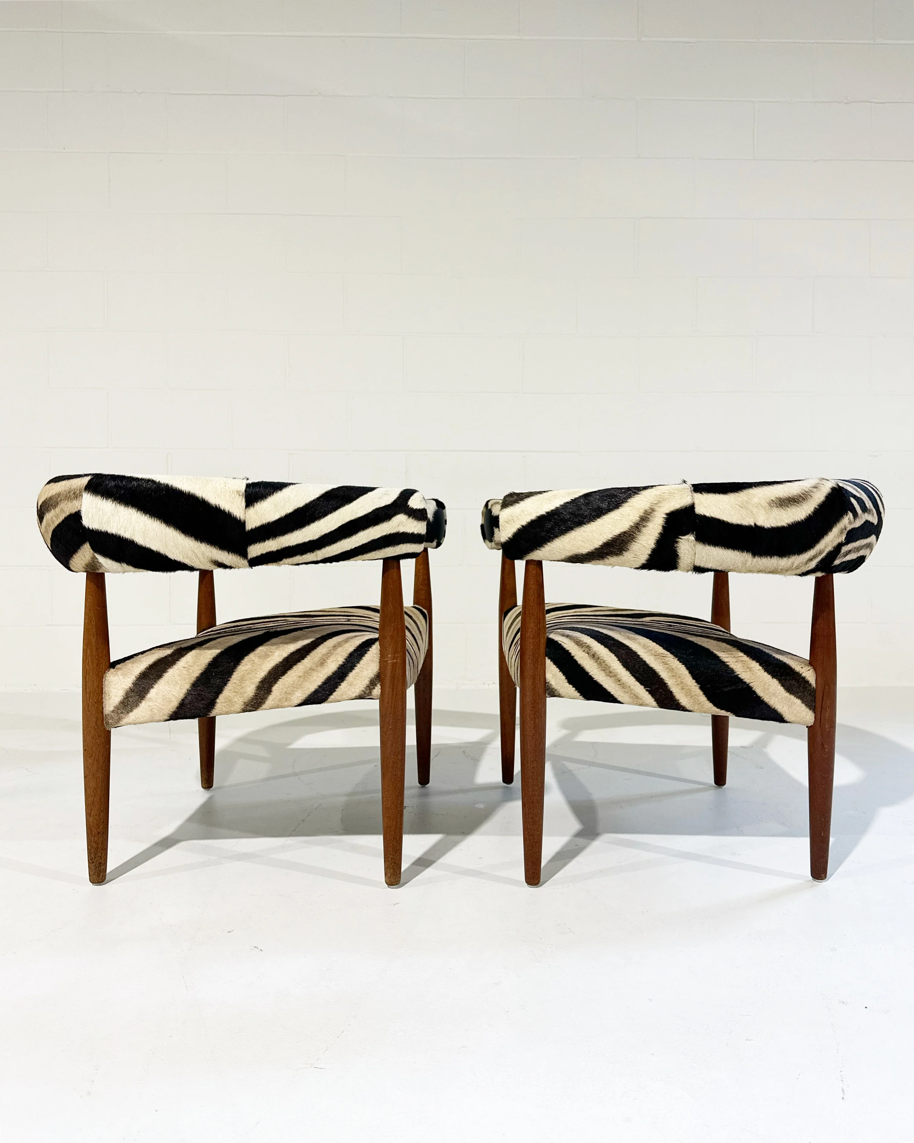Ring Lounge Chairs in Zebra Hide - Image 3