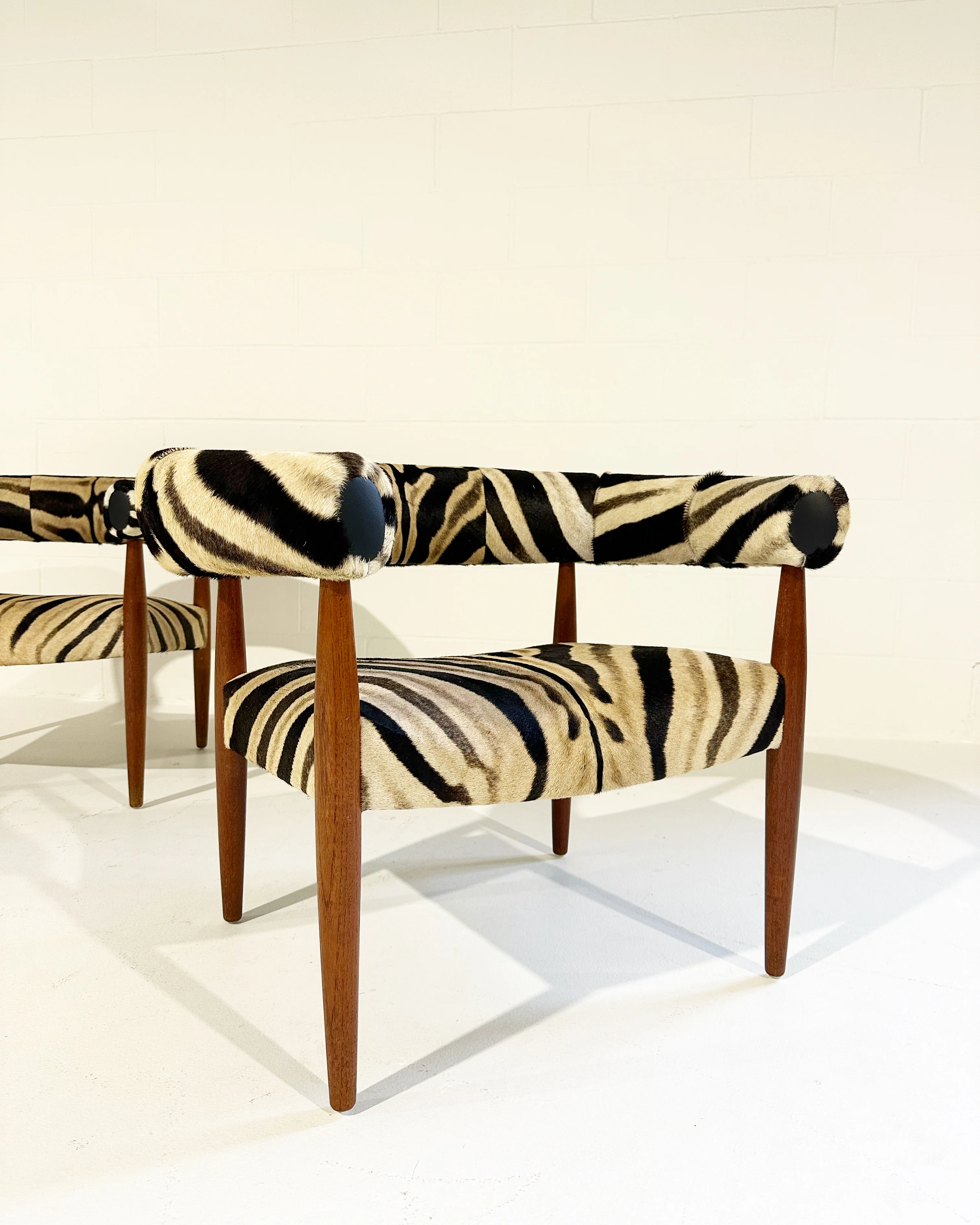 Ring Lounge Chairs in Zebra Hide - Image 5