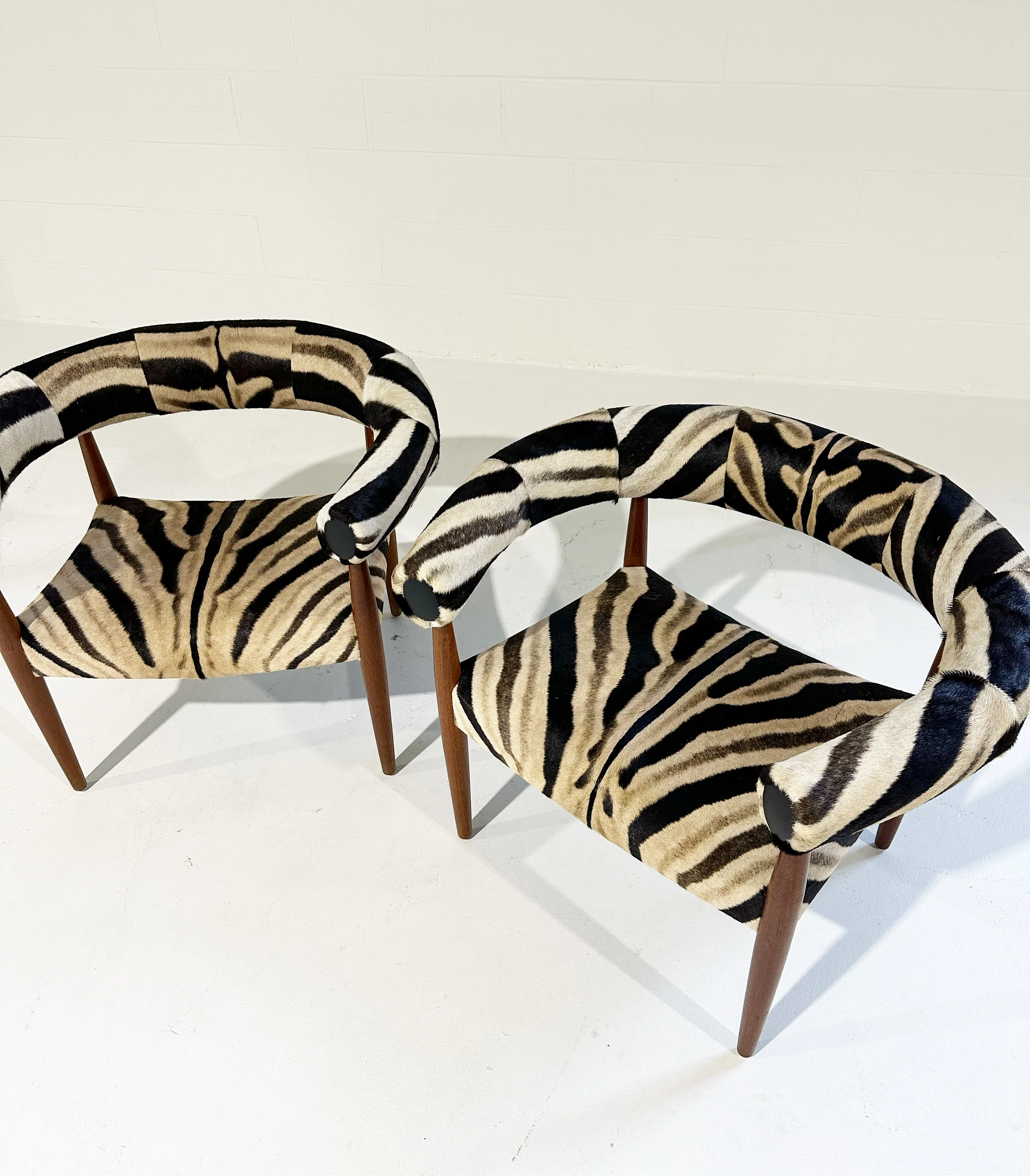 Ring Lounge Chairs in Zebra Hide - Image 6