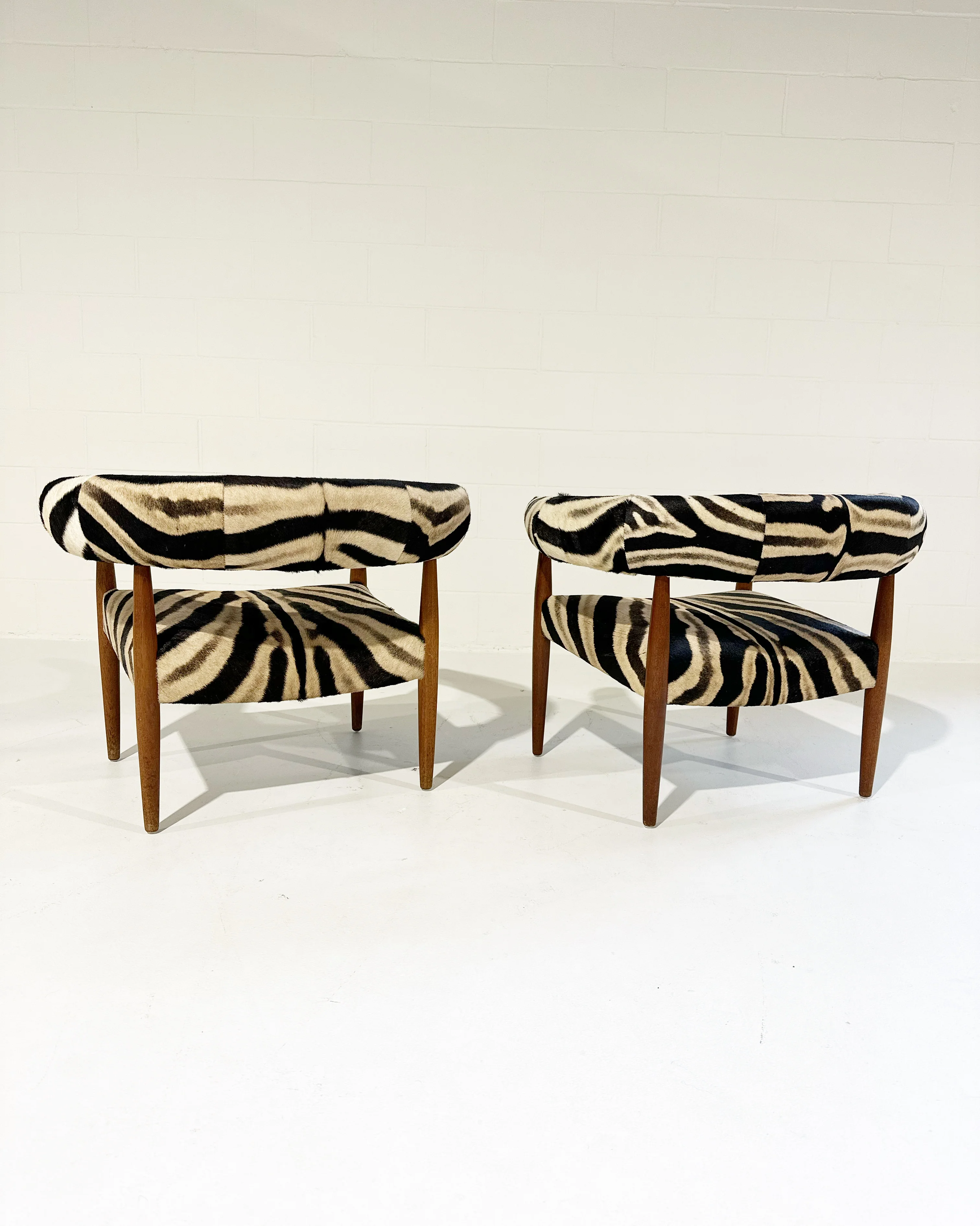 Ring Lounge Chairs in Zebra Hide - Image 9