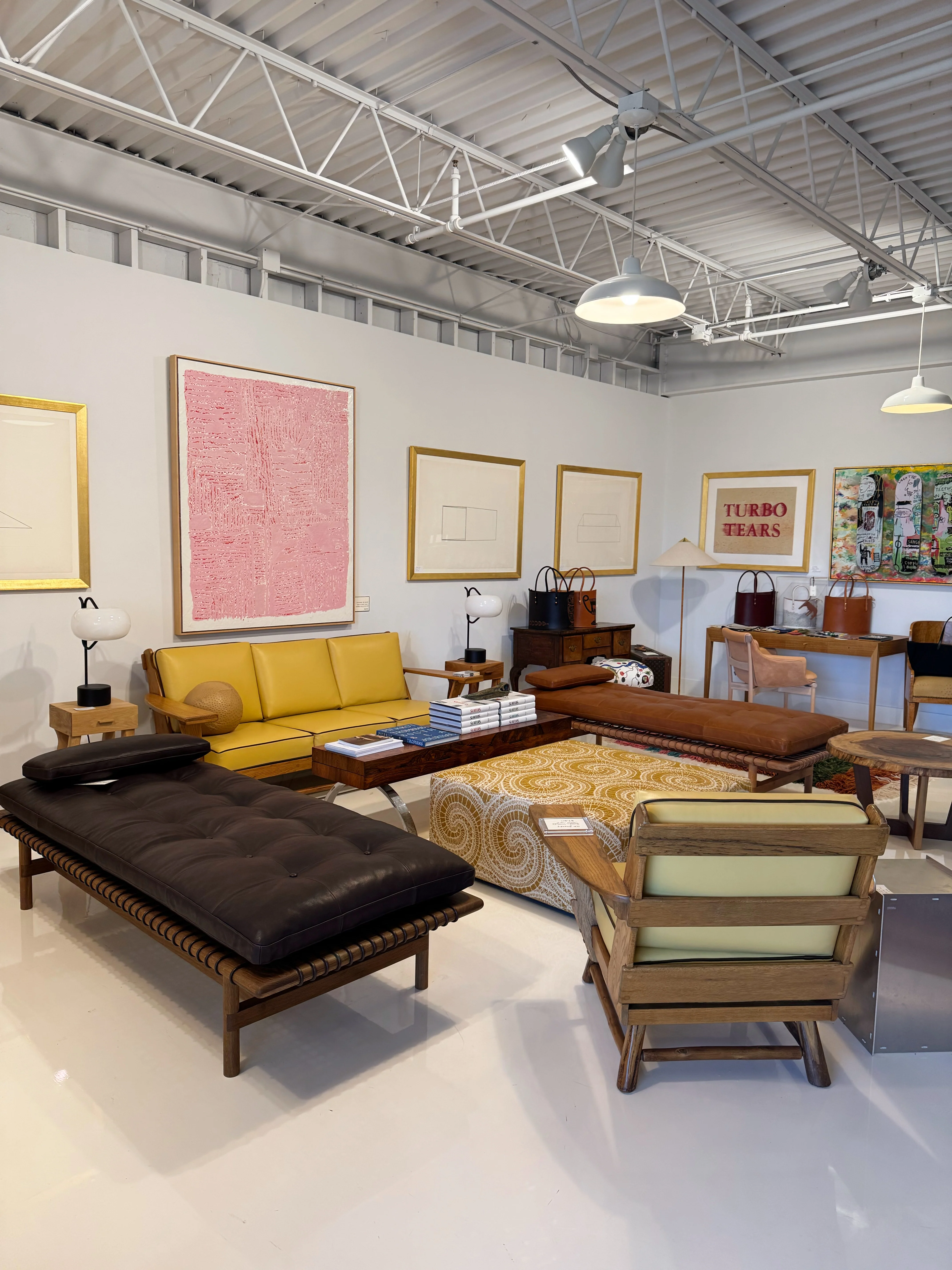 Russell Wright Sofa and Chair in Butter Italian Leather - Image 2