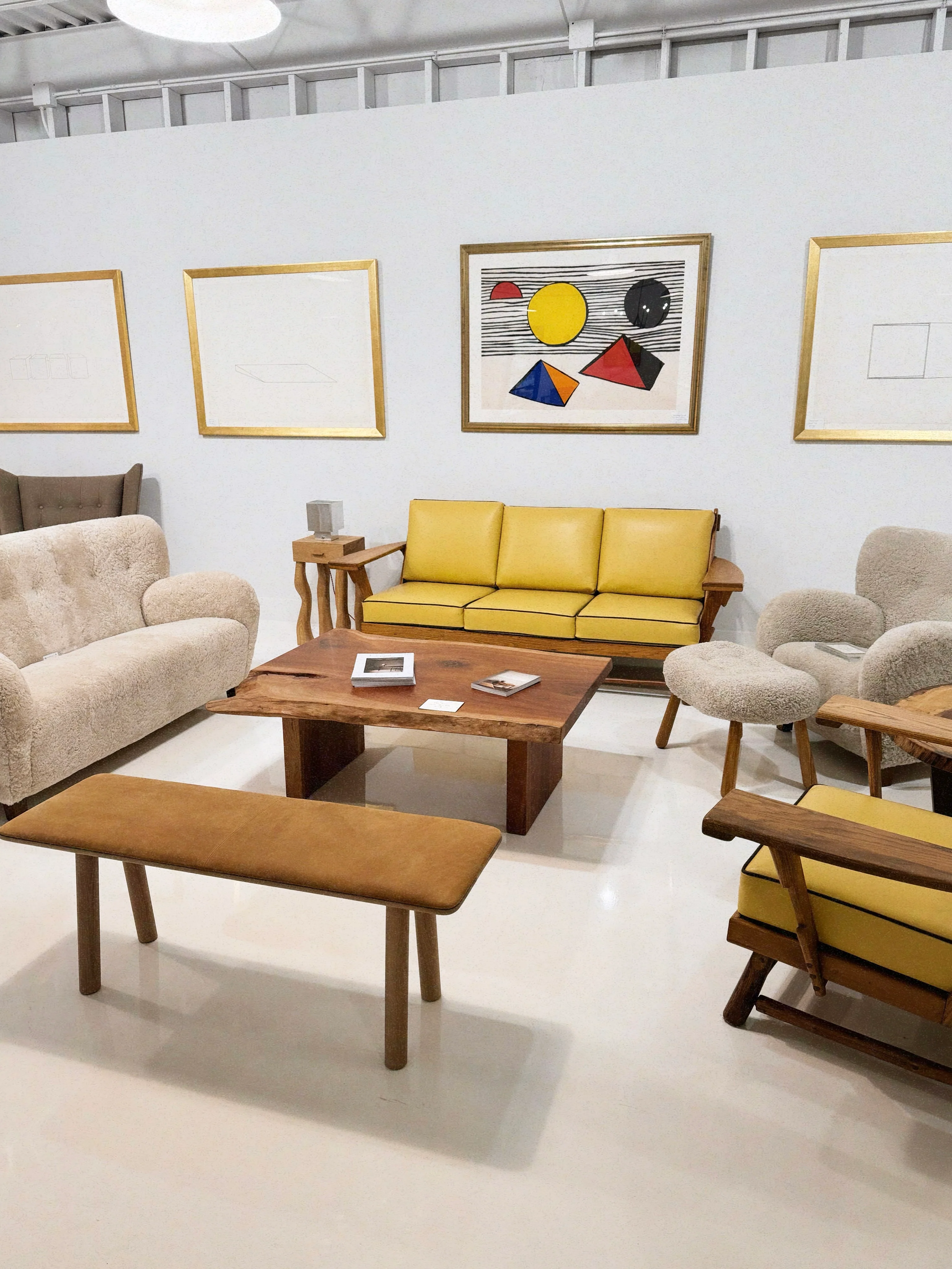 Russell Wright Sofa and Chair in Butter Italian Leather - Image 3