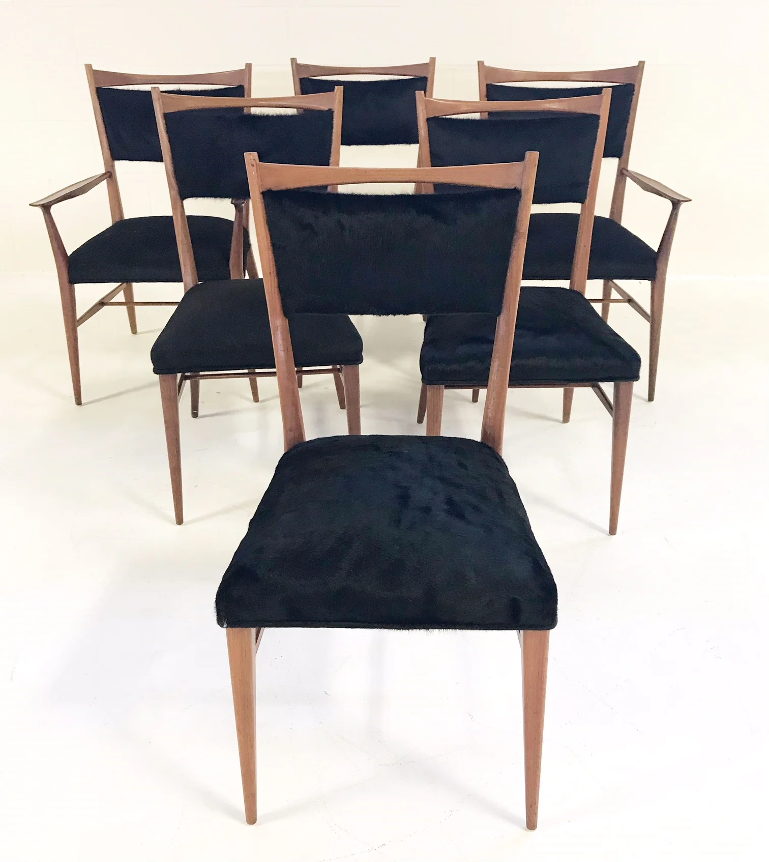 Dining Chairs in Brazilian Cowhide, set of 6 - Image 4