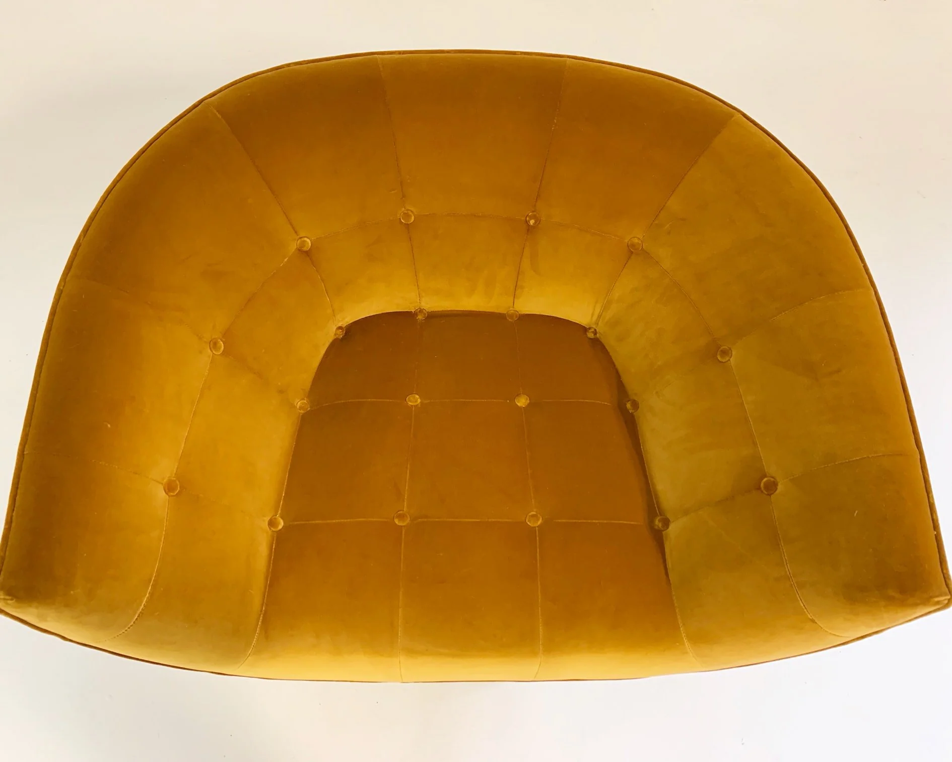 Swivel Lounge Chair in Loro Piana Velvet - Image 7