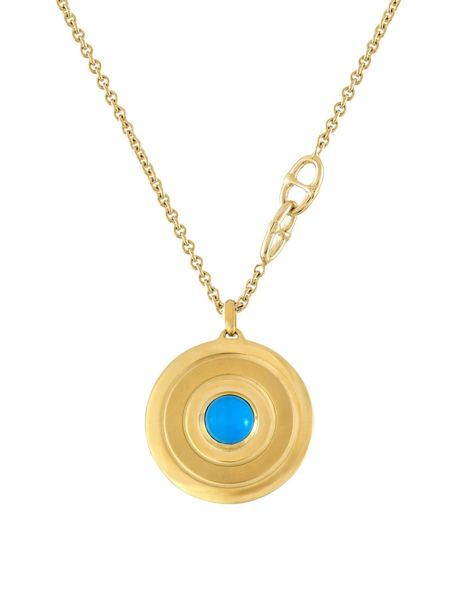 The Bullseye Pendant, Turquoise - Image 5