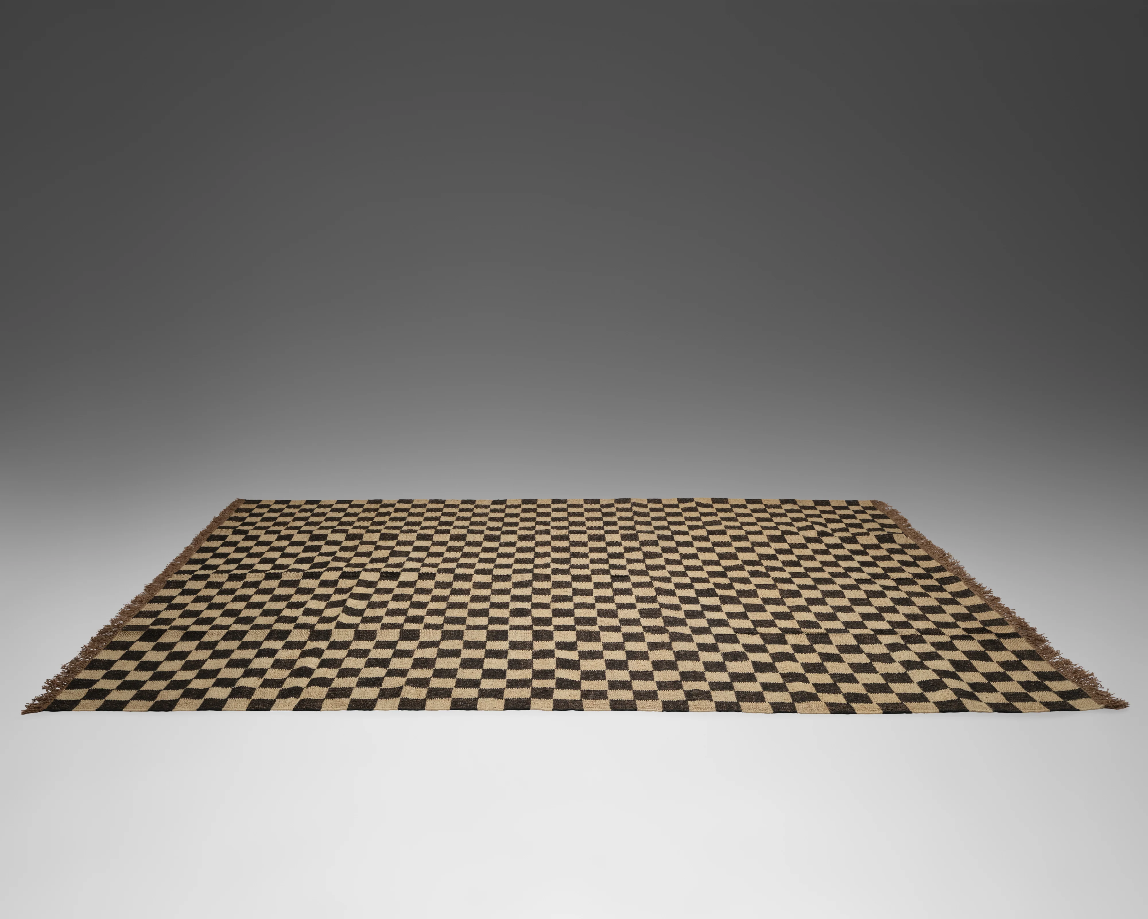 The Checkerboard Rug - Off Black - Image 4