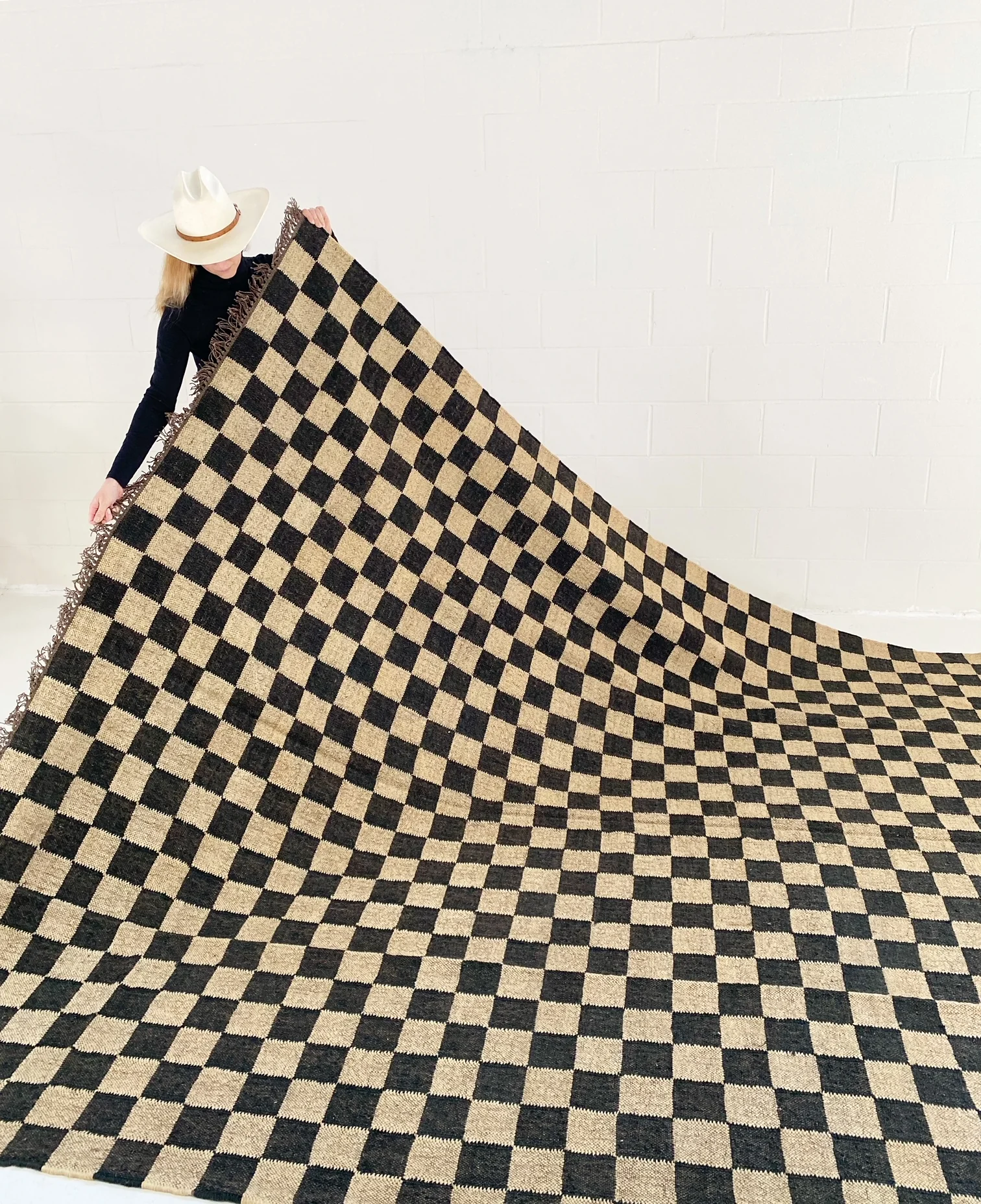 The Checkerboard Rug - Off Black - Image 5