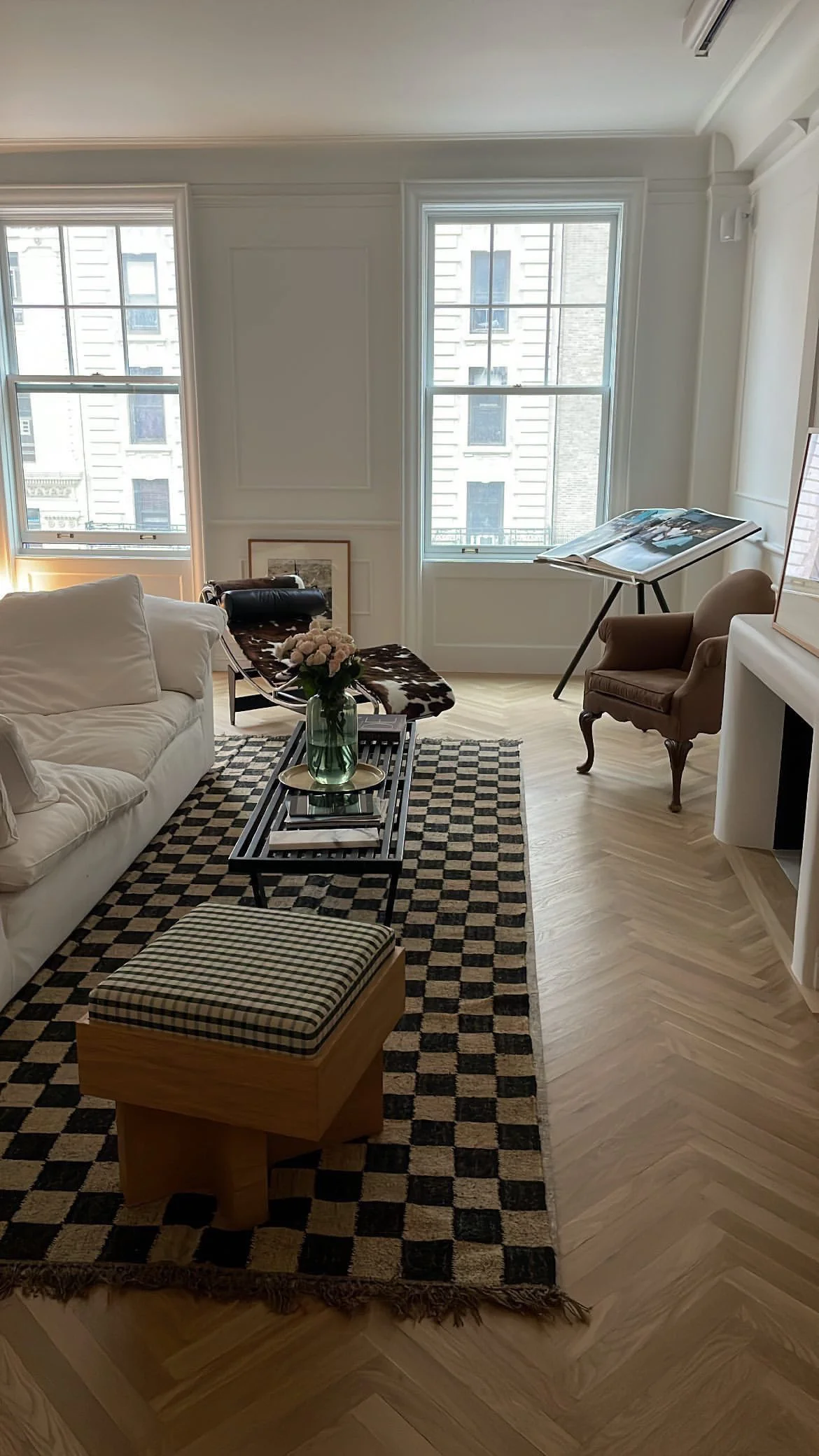 The Checkerboard Rug - Off Black - Image 8