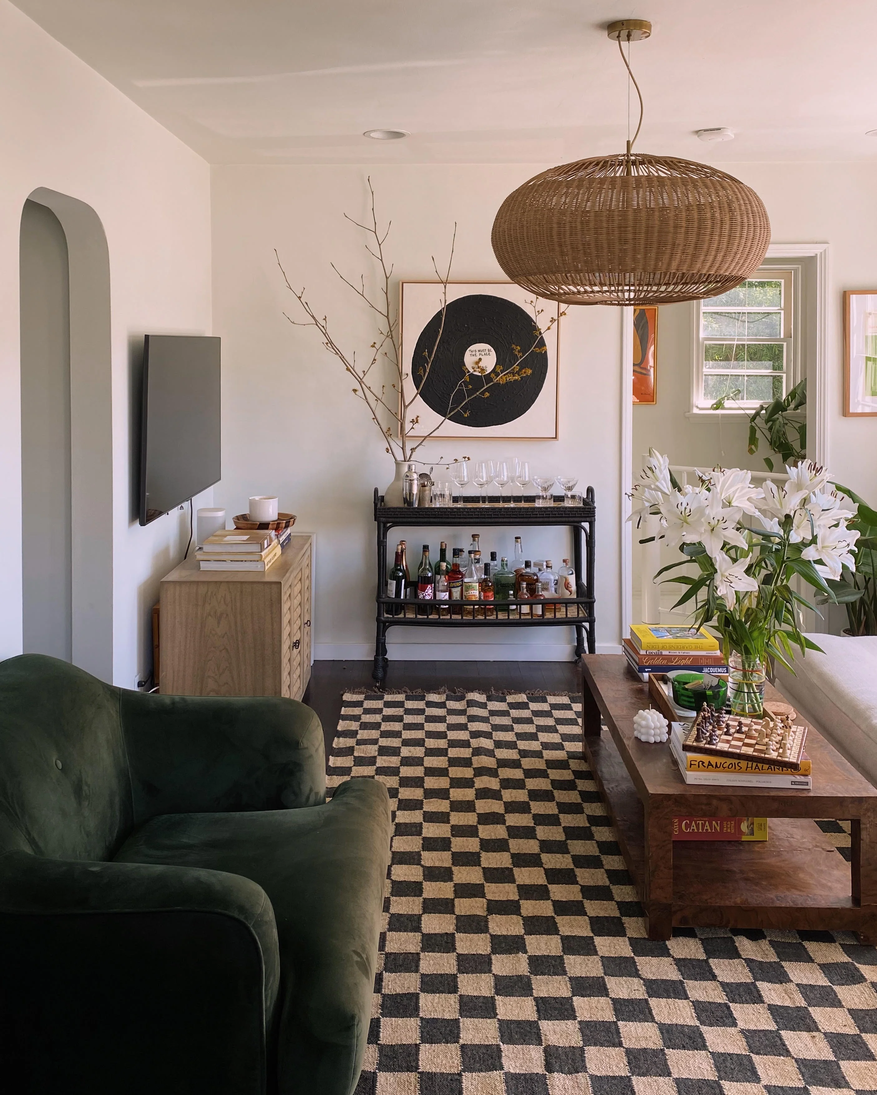 The Checkerboard Rug - Off Black - Image 9
