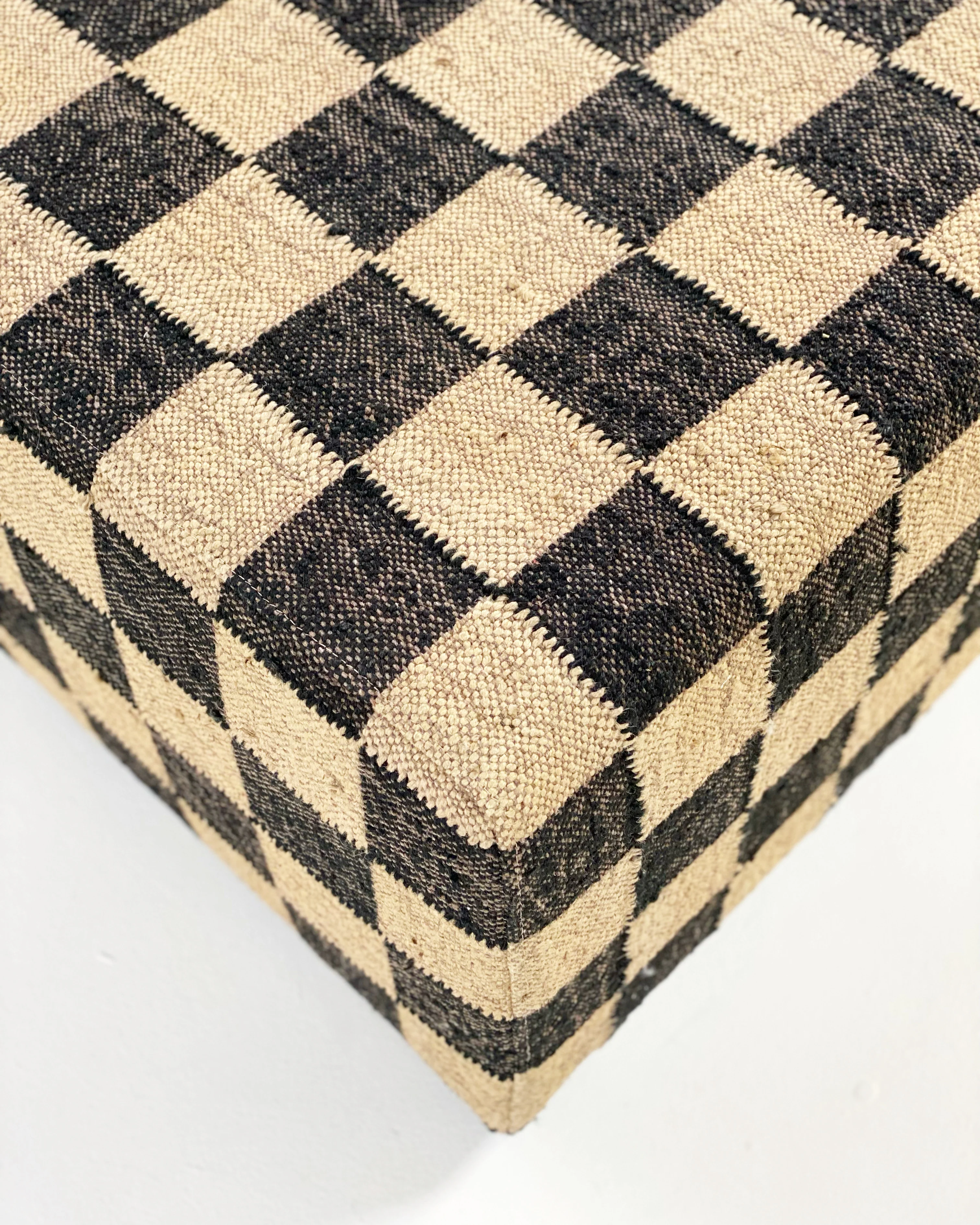 The Forsyth Checkerboard Ottoman, 54 x 54 in - Image 9