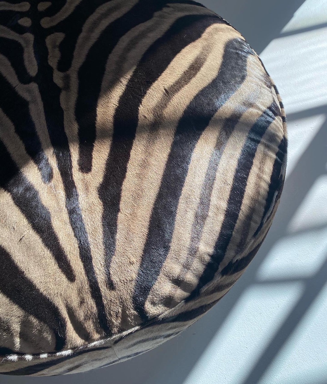 The Forsyth Cloud Ottoman in Zebra Hide - Image 10
