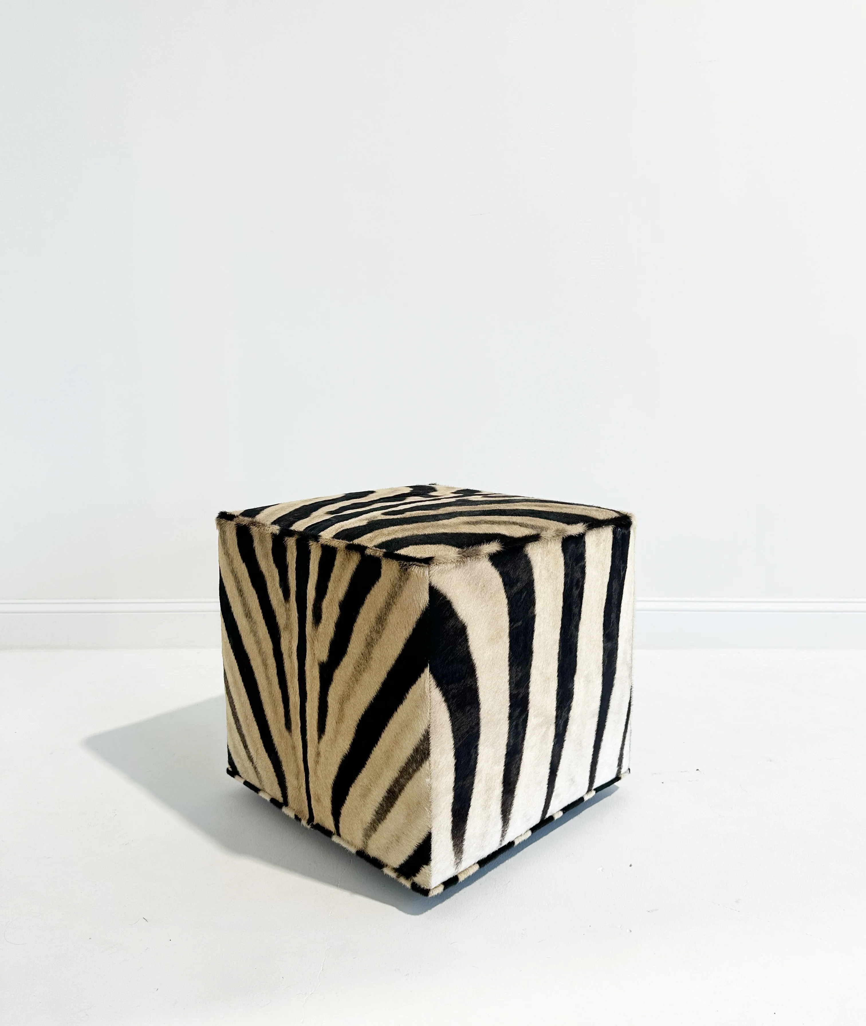 The Forsyth Cube Ottoman in Zebra - Image 6