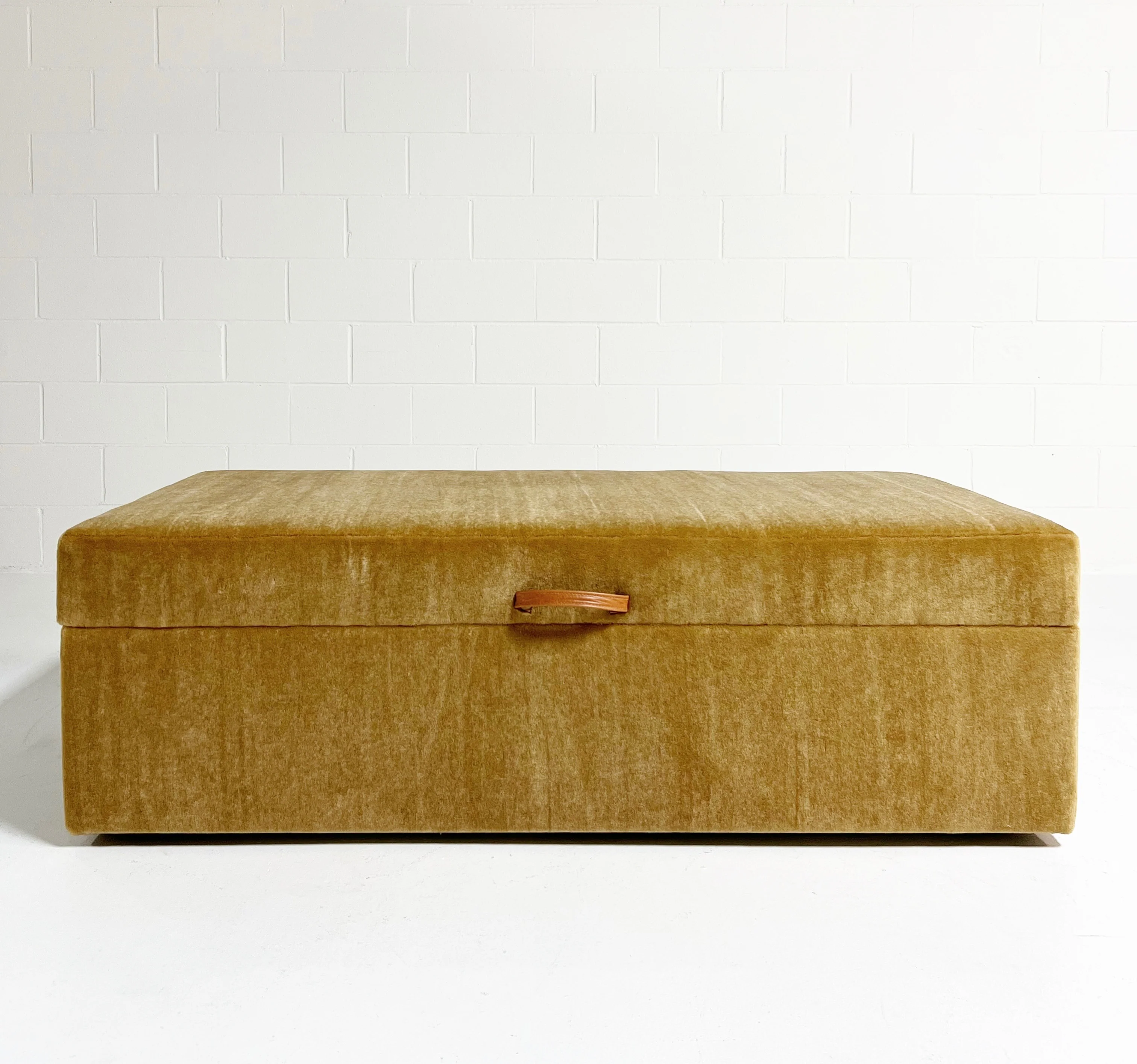 The Forsyth Storage Ottoman in Pierre Frey Teddy Mohair - Image 4