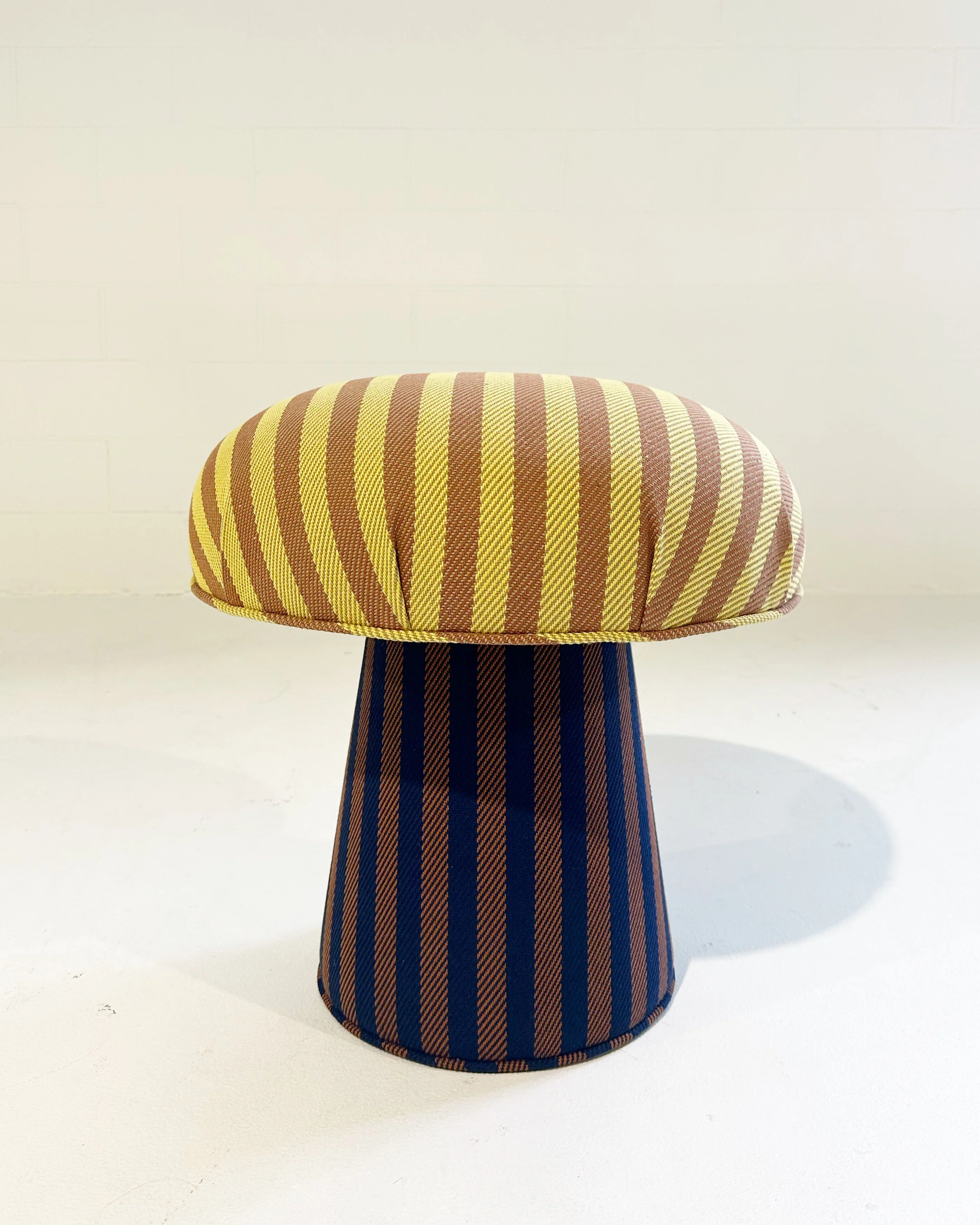The Forsyth Mushroom Pouf in Dedar 'Voulez-Vous' - Image 9