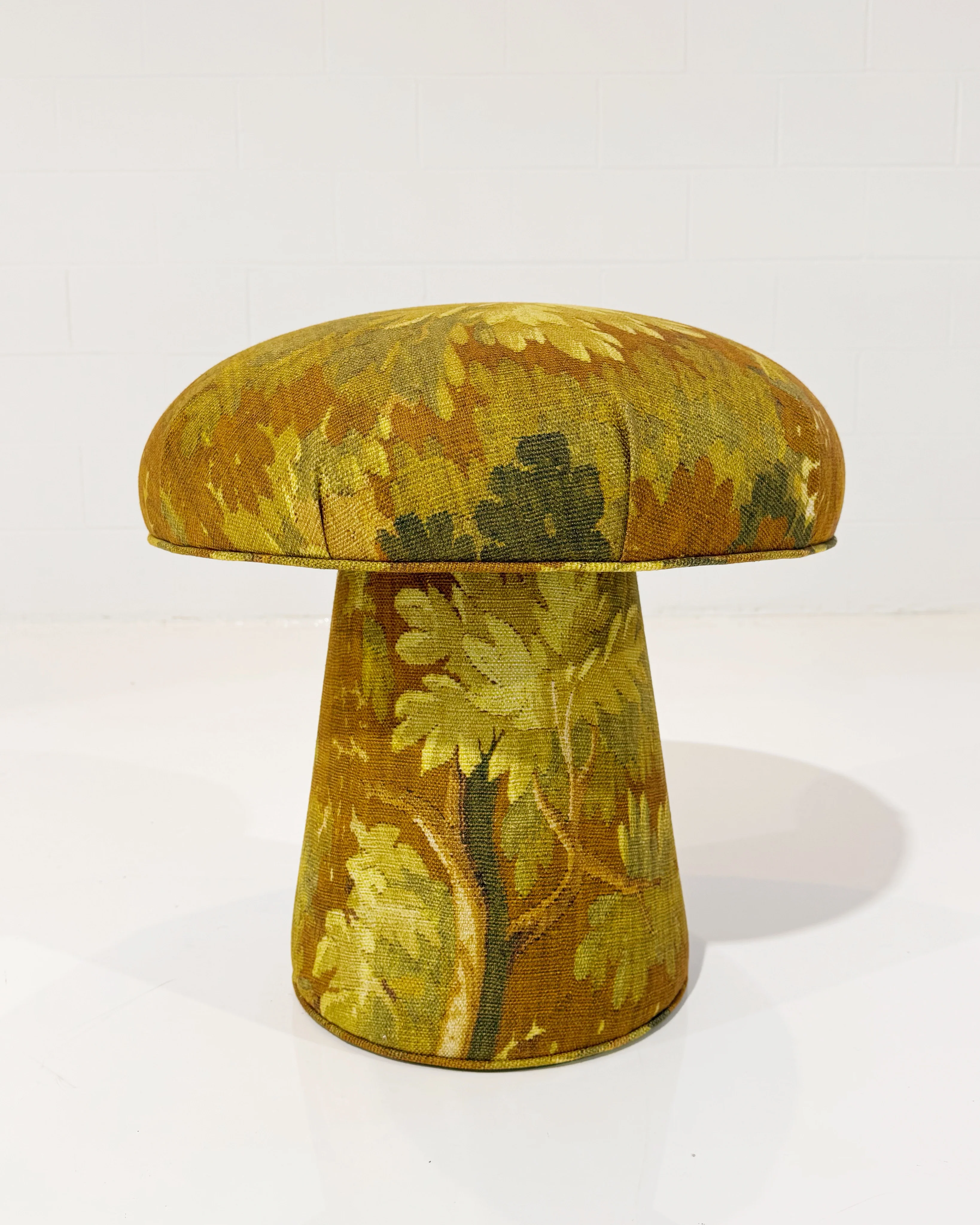 The Forsyth Mushroom Pouf in Dedar 'Schwarzwald' Automne - Image 6